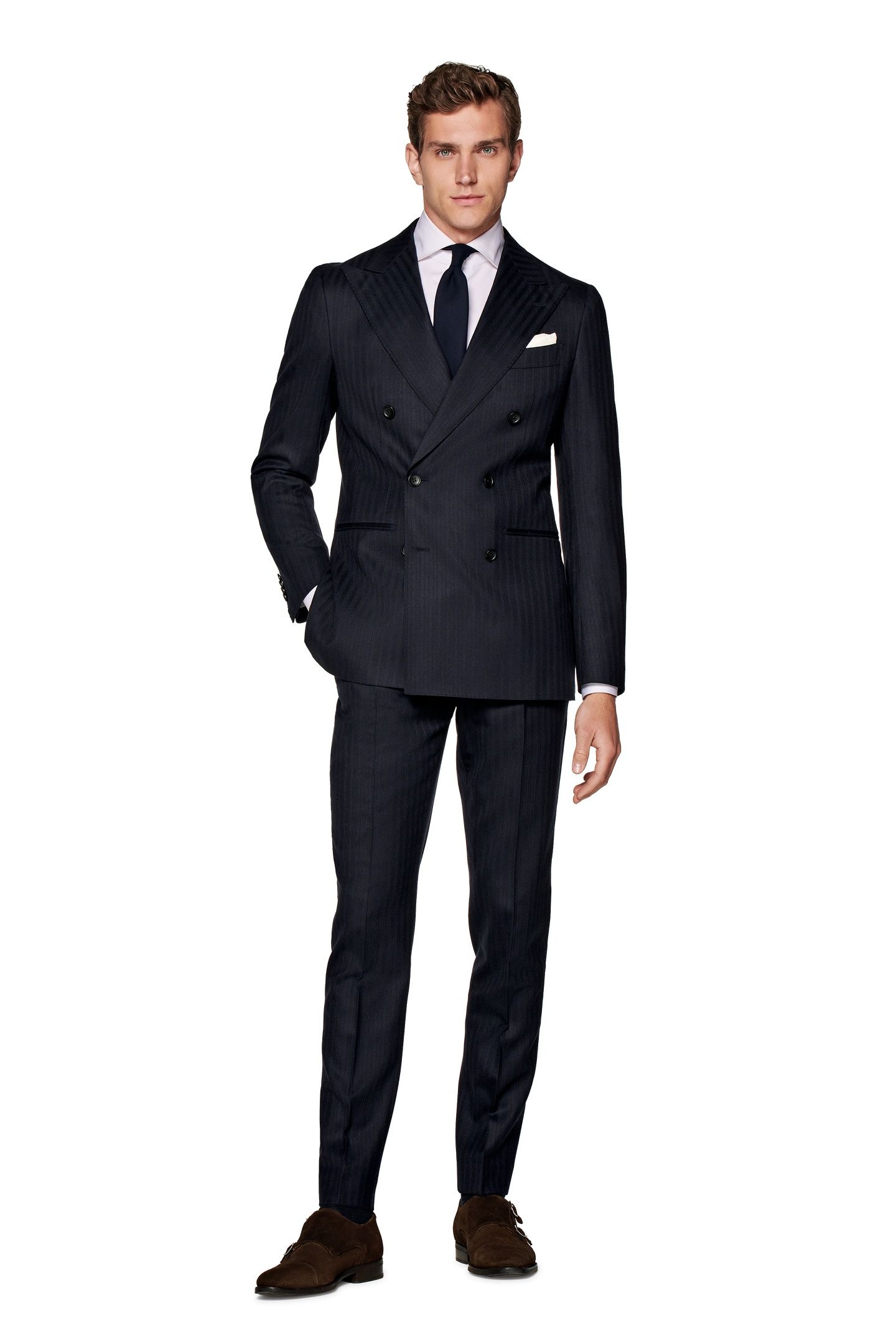 SUIT-NAVY HERRINGBONE NAVY 3