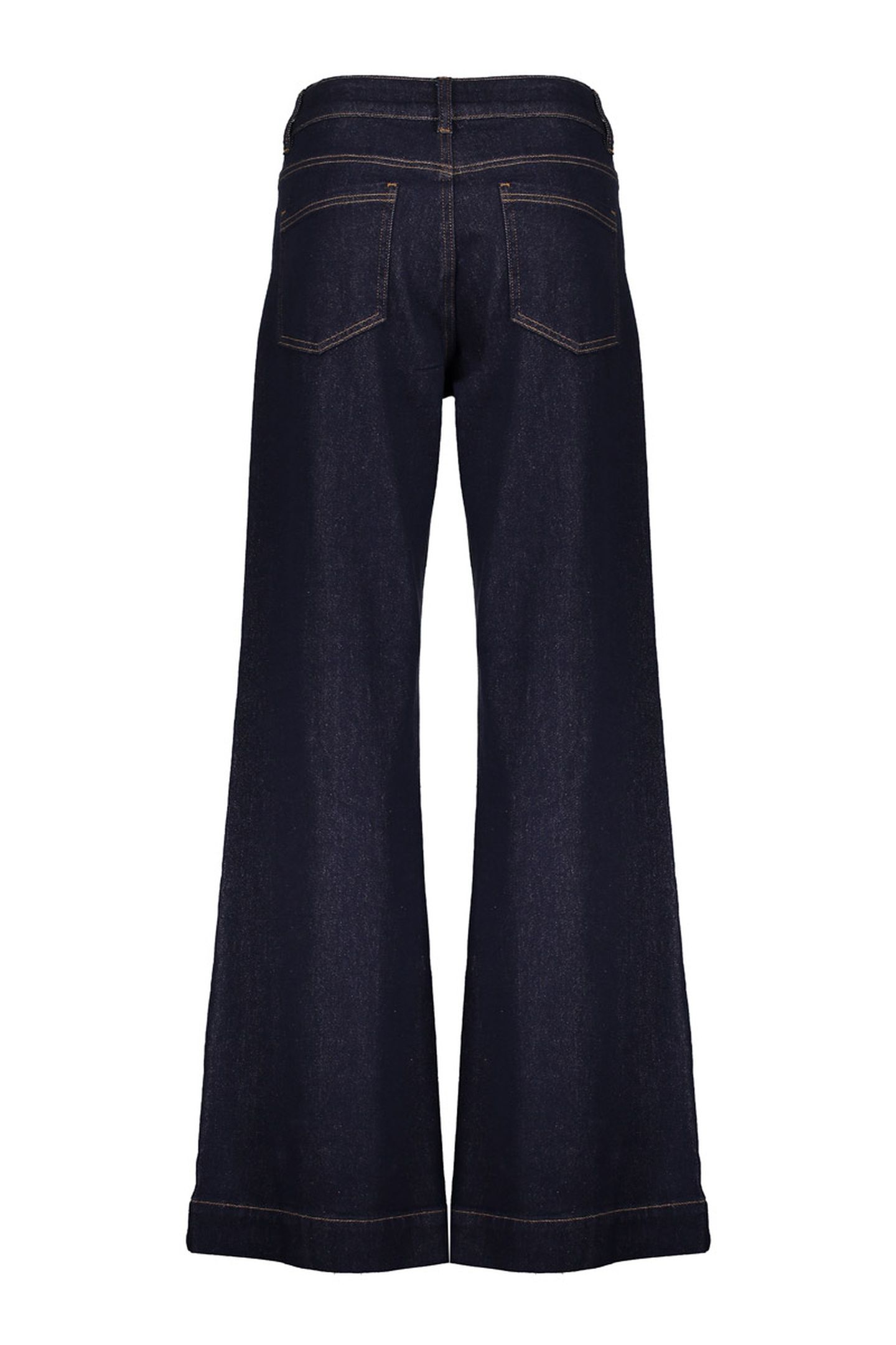 JEANS FLAIR DARK BLUE DENIM STONEWASH 2
