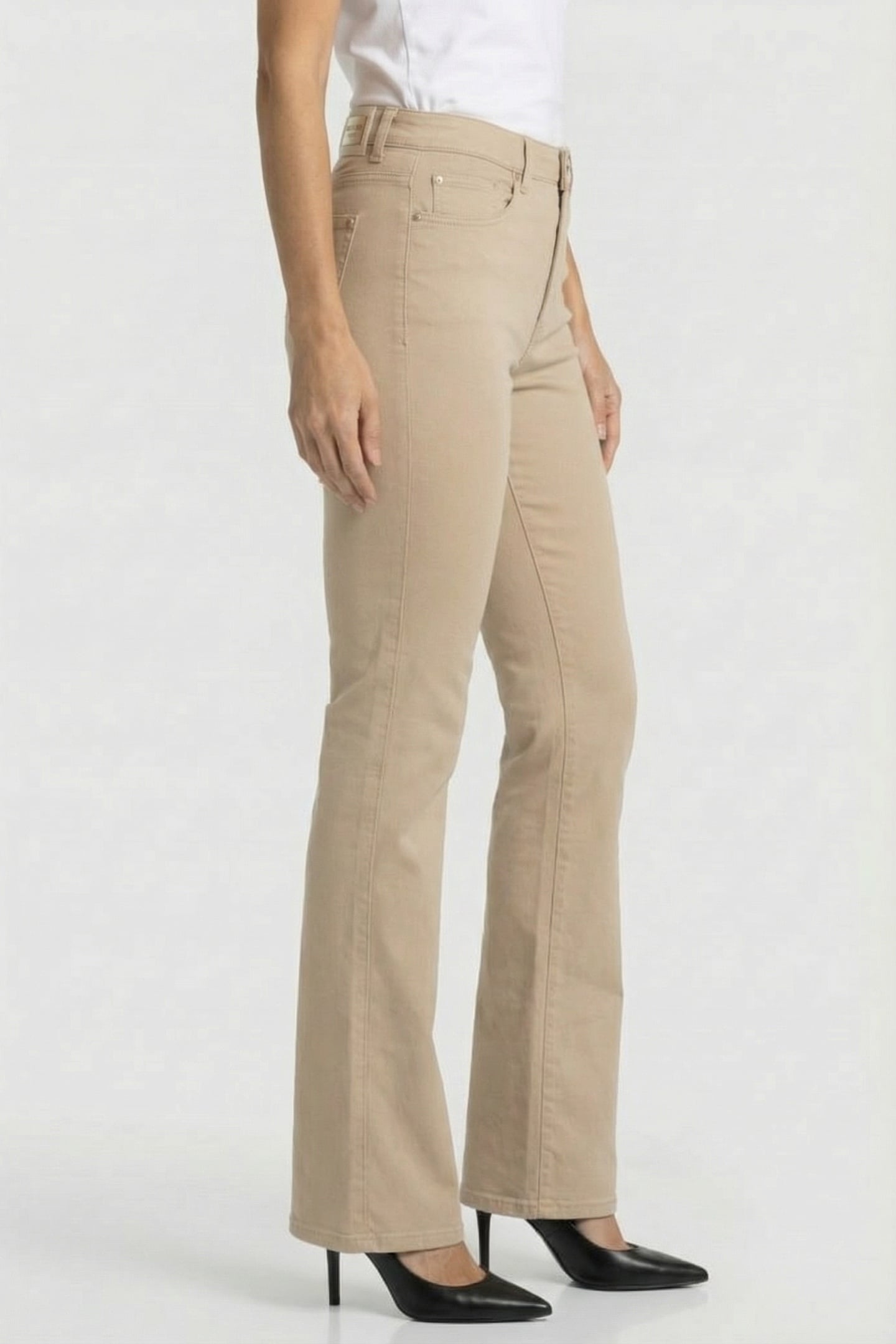 MARCIANO BY GUESS NEW KAYLA DENIM FAWN TAUPE MULTI 3
