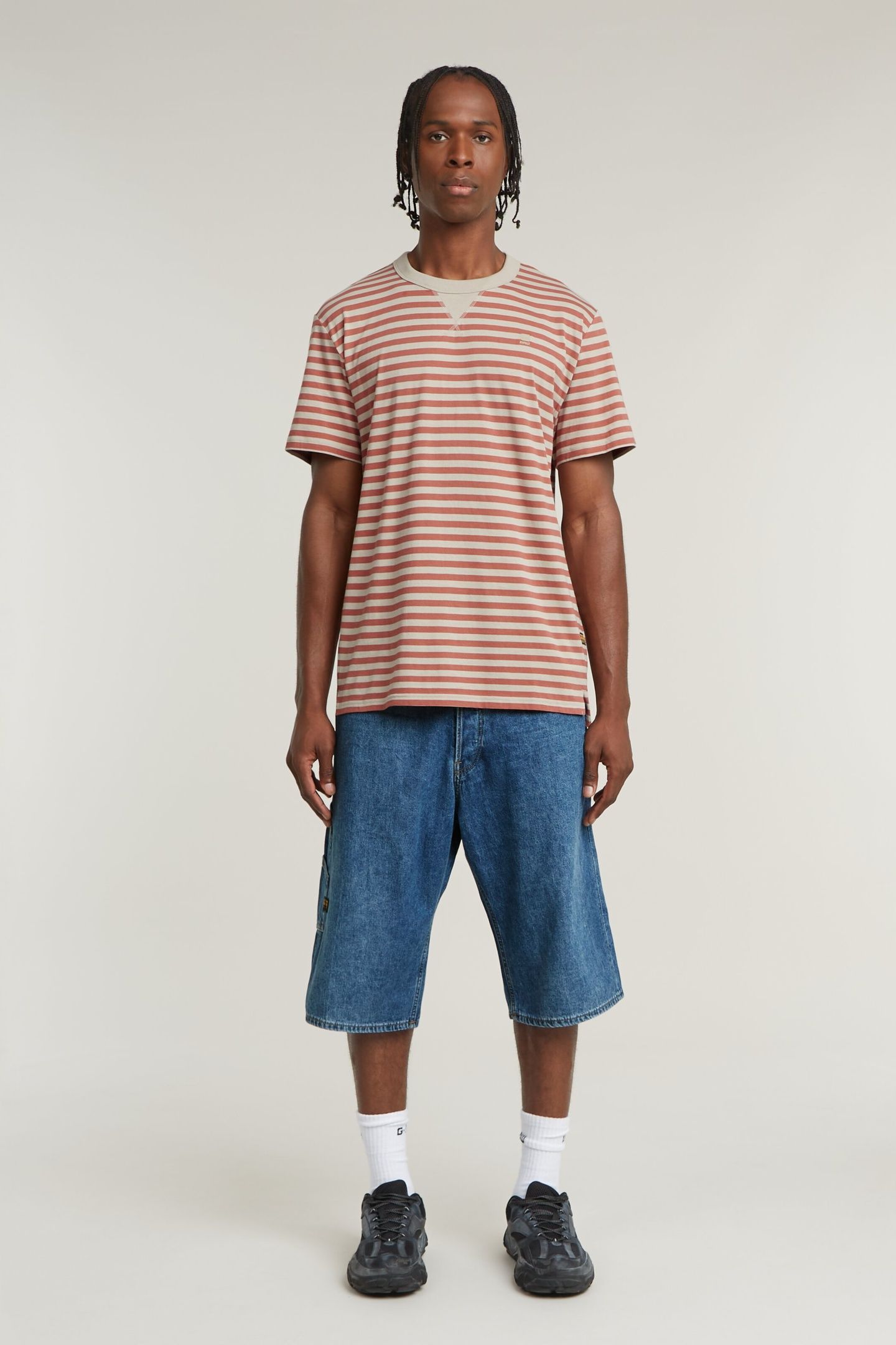 NIFOUS STRIPE R T DK BRICK/ETRUSCAN RED STRIPE 1