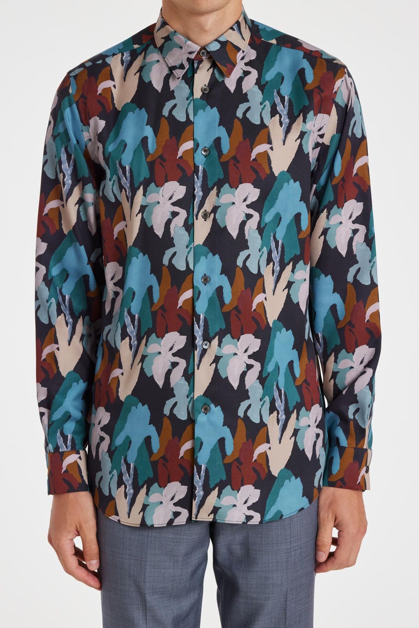 S/C REGULAR FIT SHIRT NAVY 1
