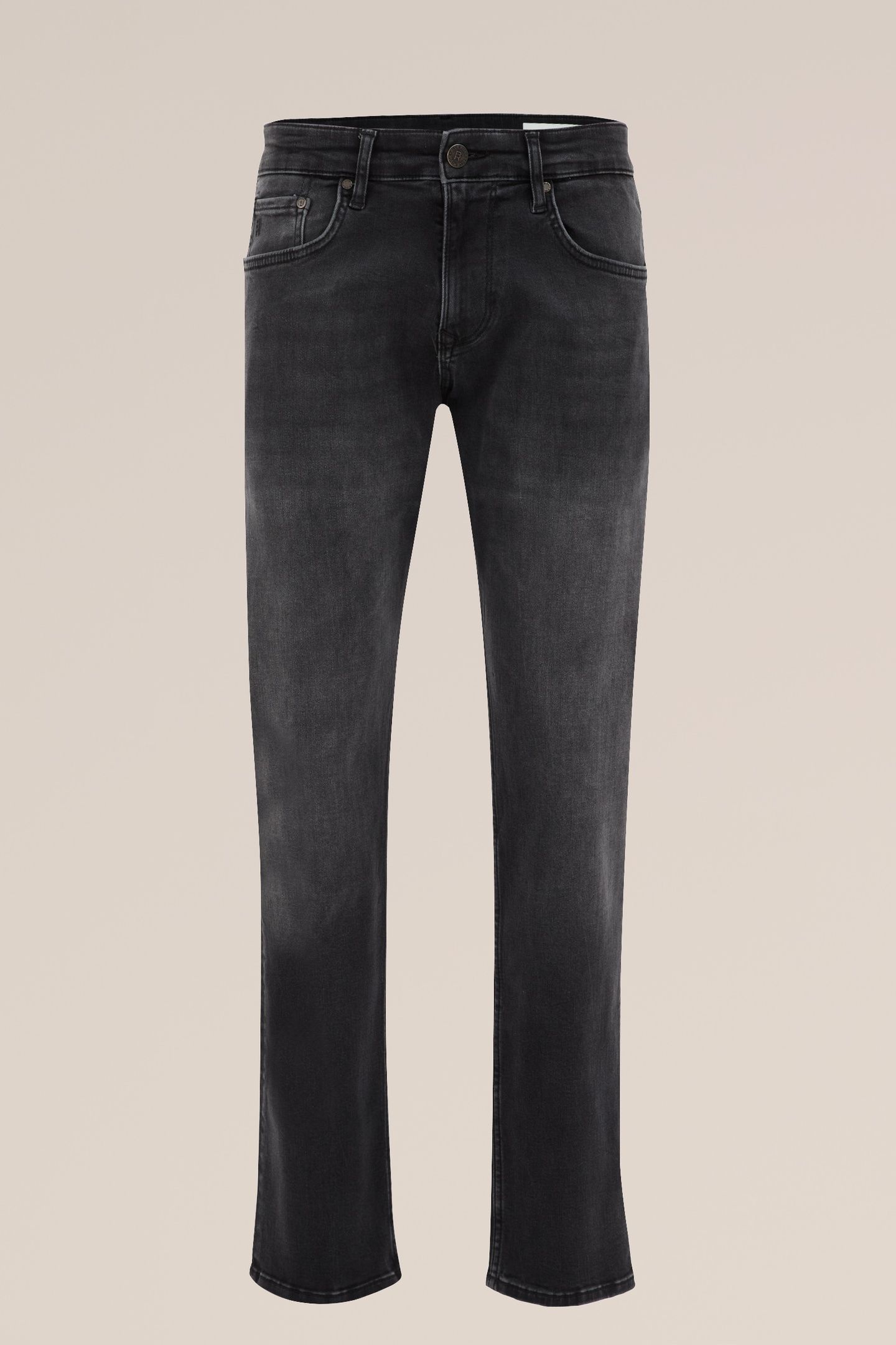 5-POCKET MID WAIST DARK GREY 4