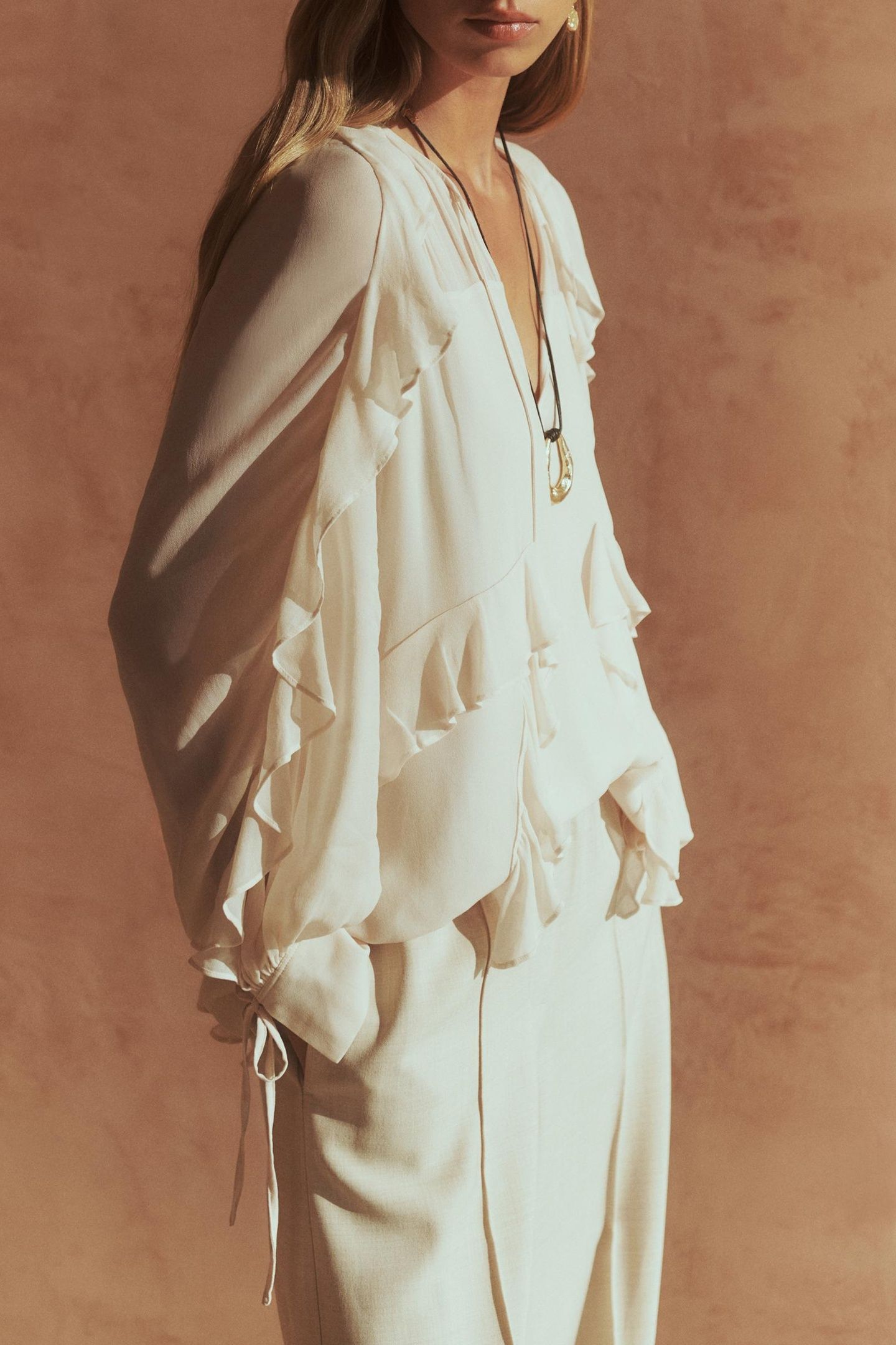 RUFFLE TOP PALE PINK 6