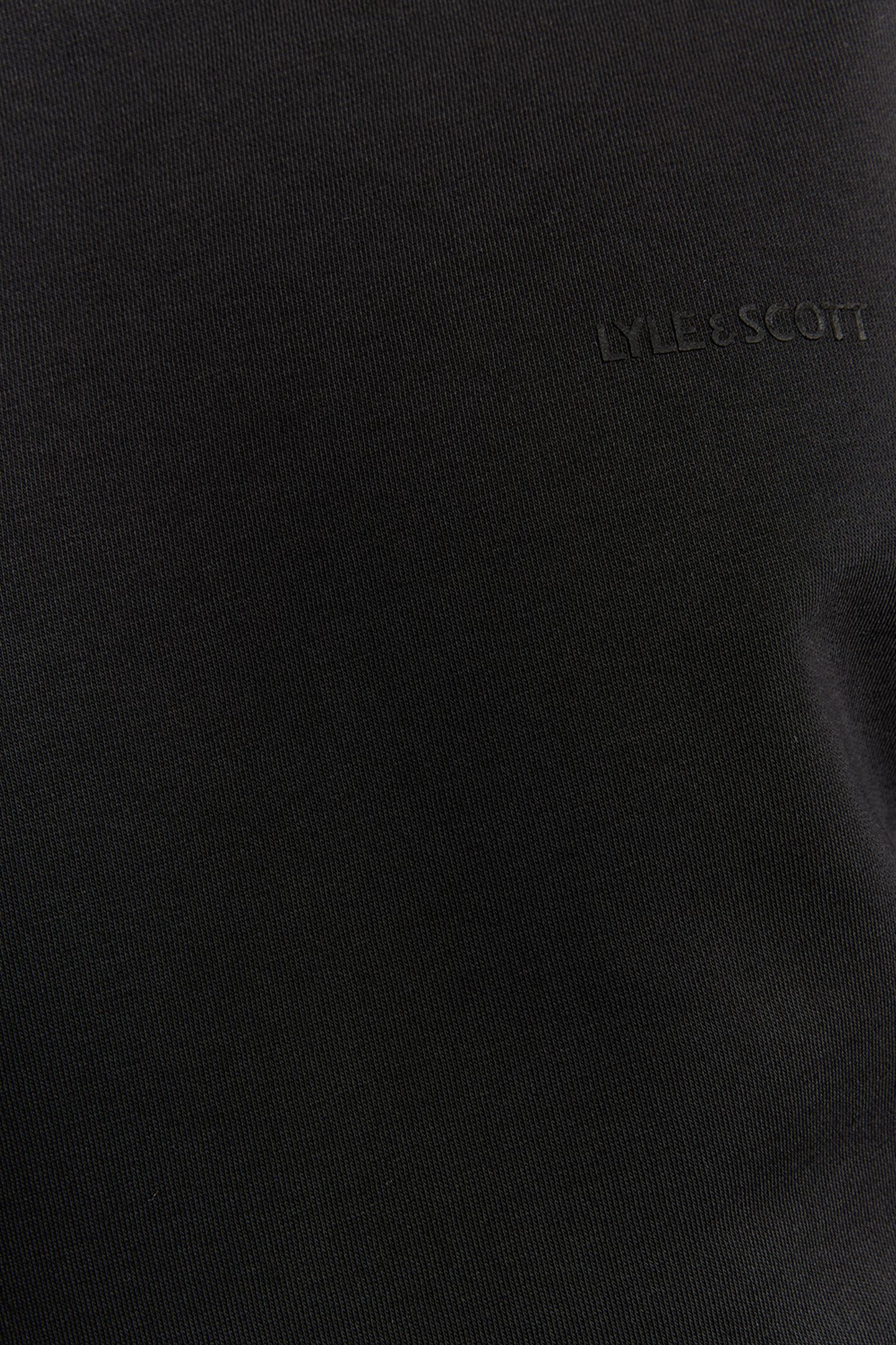 LOGO BRUSHBACK CREW NECK JUMPER JET BLACK 6