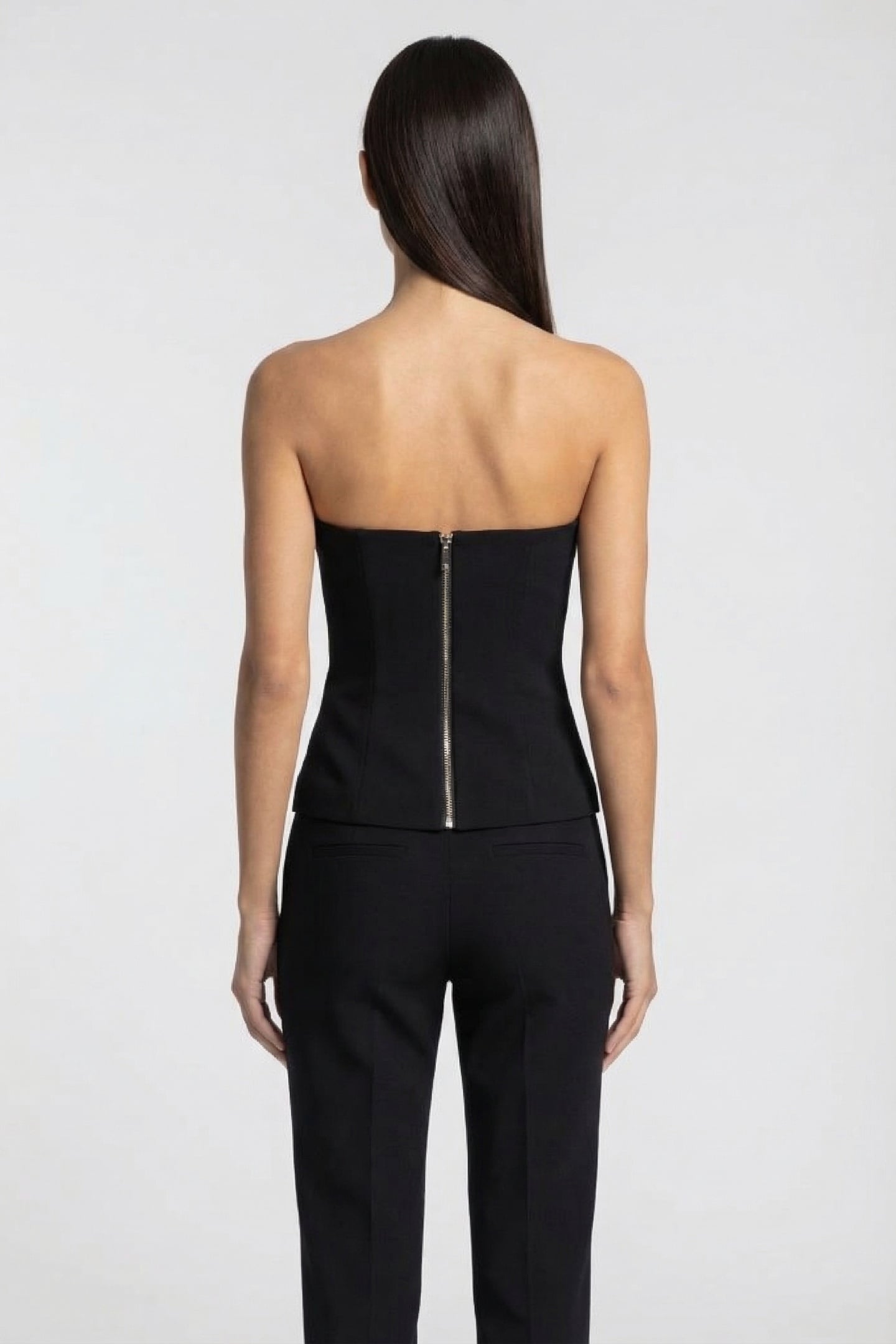 MARCIANO BY GUESS BECKY BUSTIER TOP JET BLACK 2