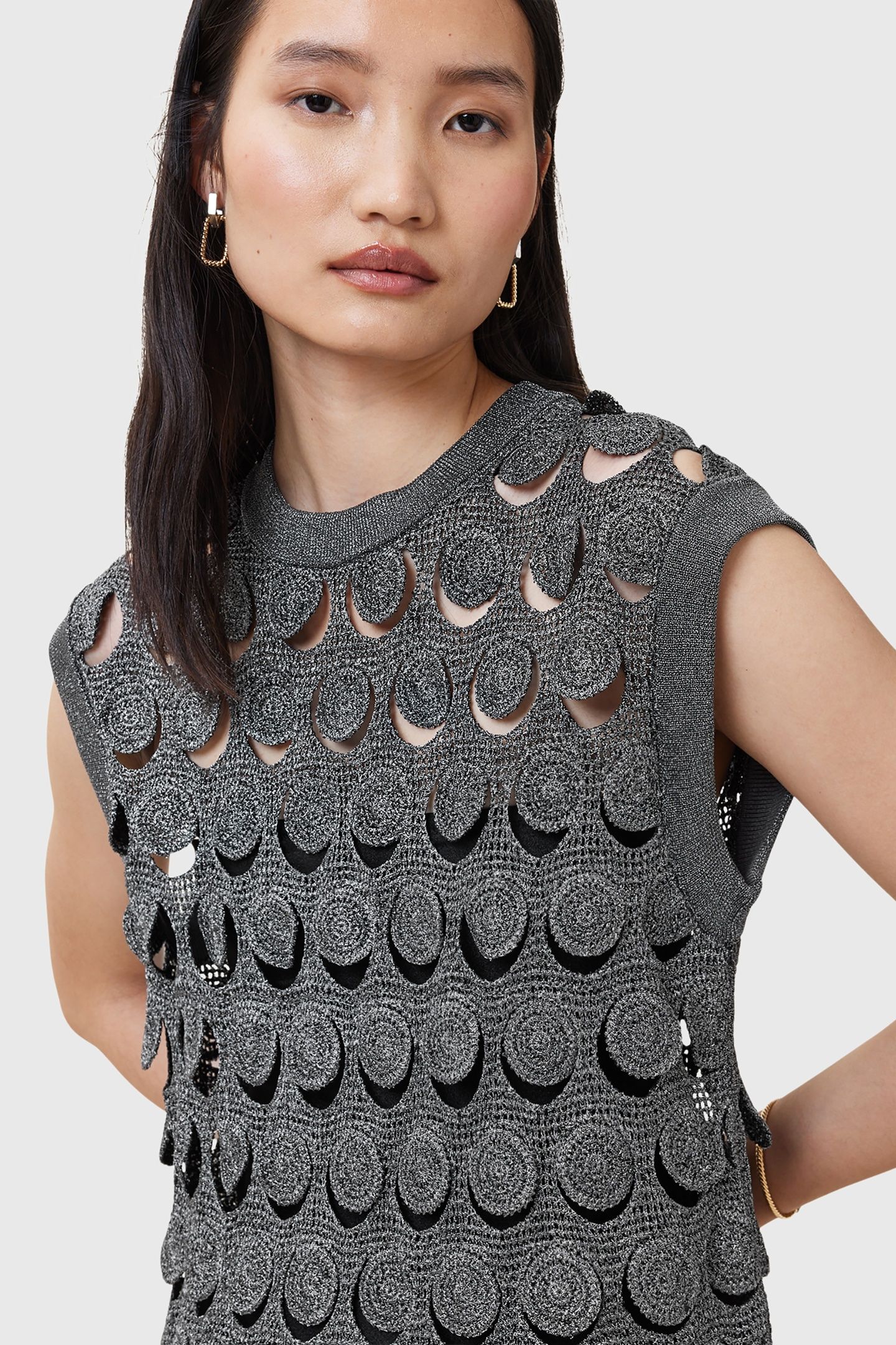 IRIS DRESS GUNMETAL GREY 7