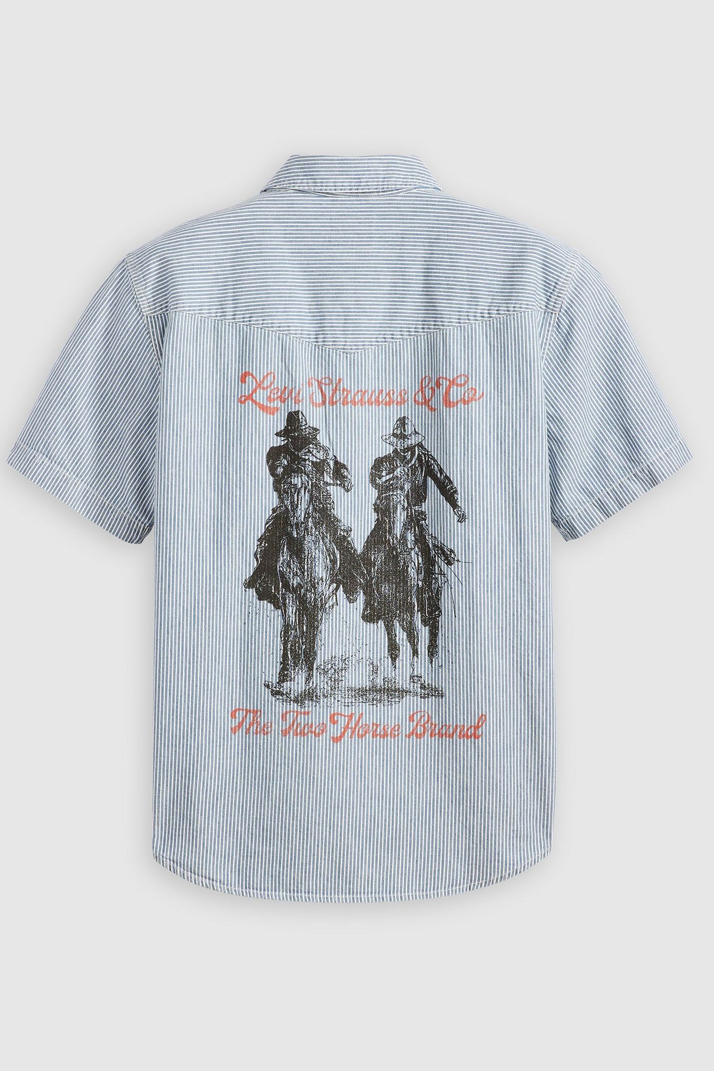 SHORT SLEEVE RELAXED WESTERN SHIRT BLUE 6