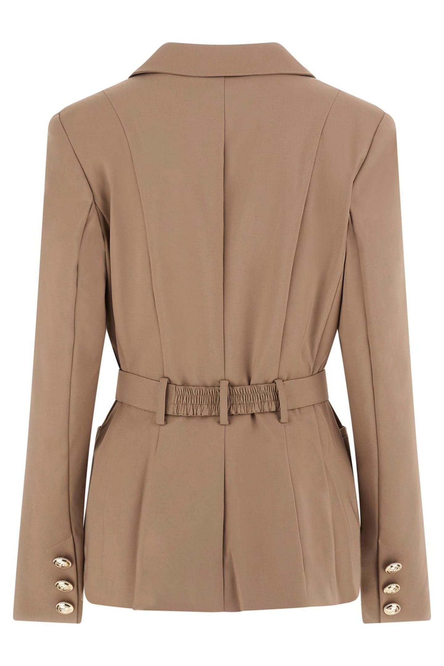 MARCIANO BY GUESS SHAYLA BELTED BLAZER SILK TAUPE 2