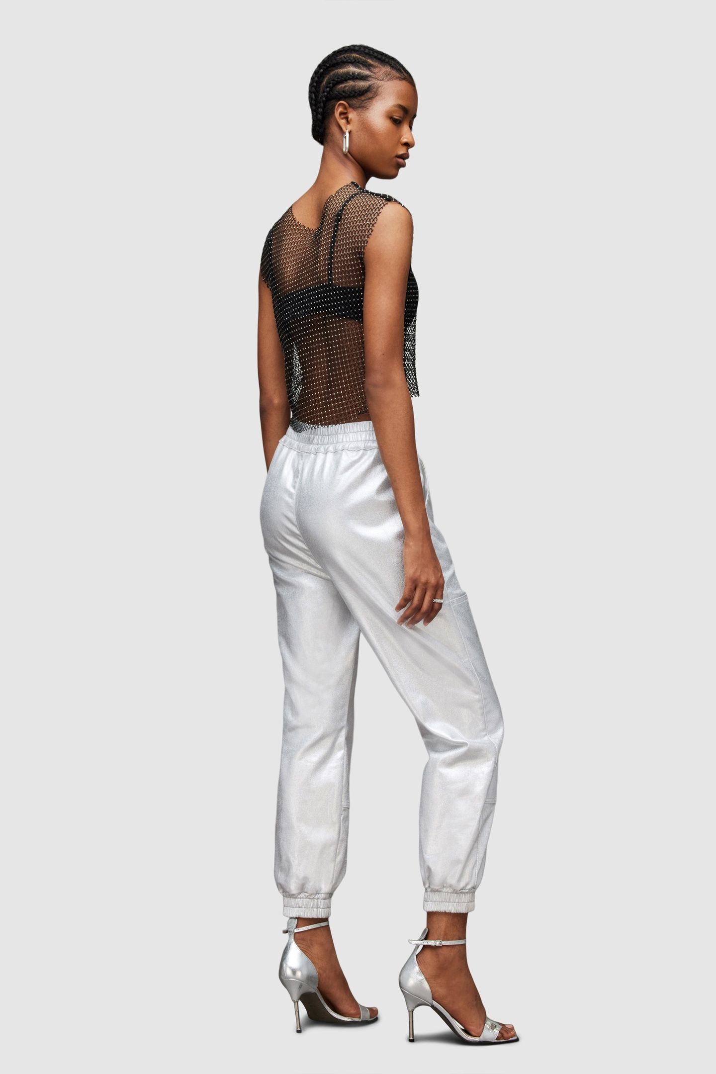 YARA COATED JOGGER SILVER 3