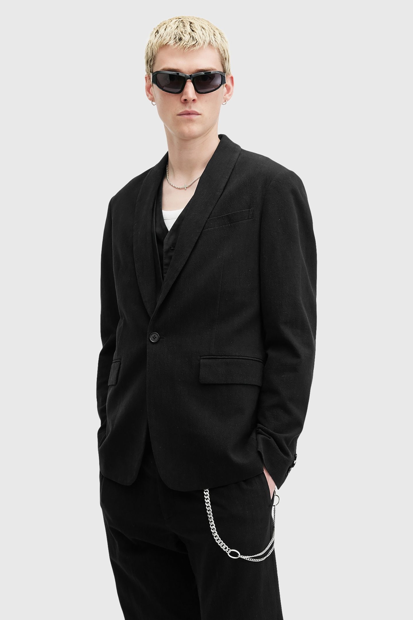 HERON BLAZER BLACK 3