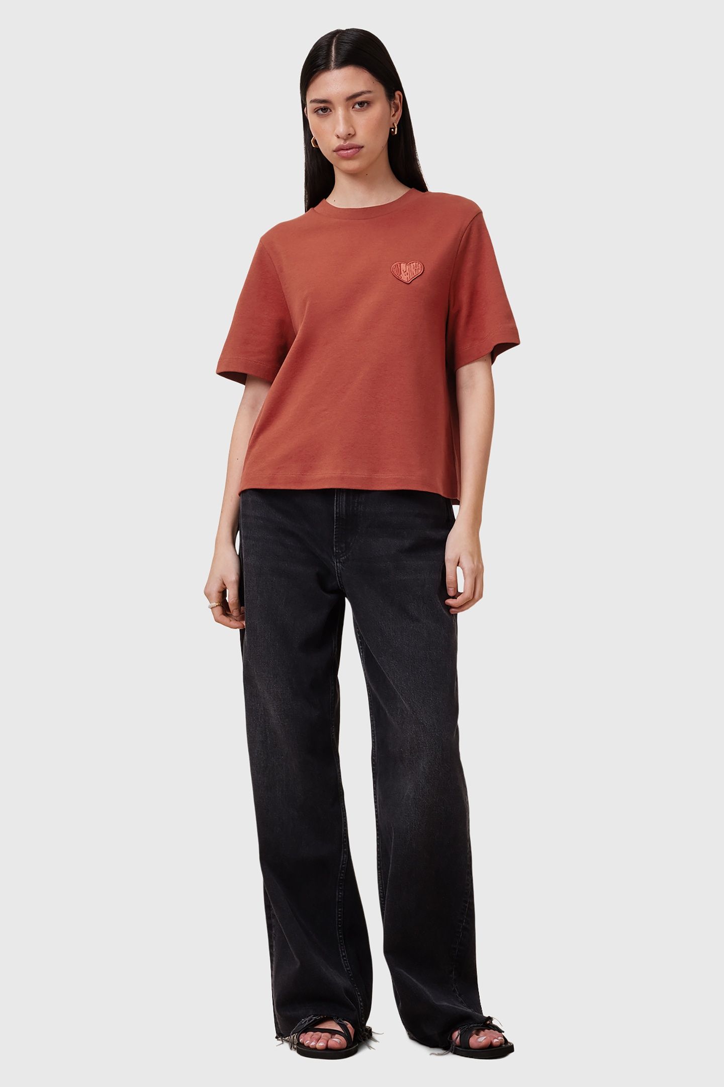 LOVER LISA TEE BURNT BRICK RED 1
