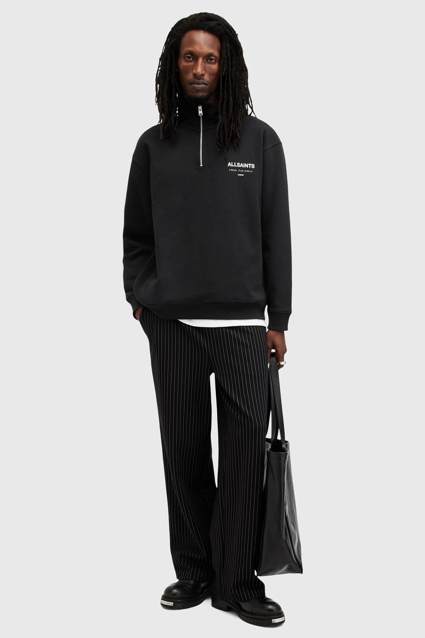 UNDERGROUND HALF ZIP BLACK/WHITE 5