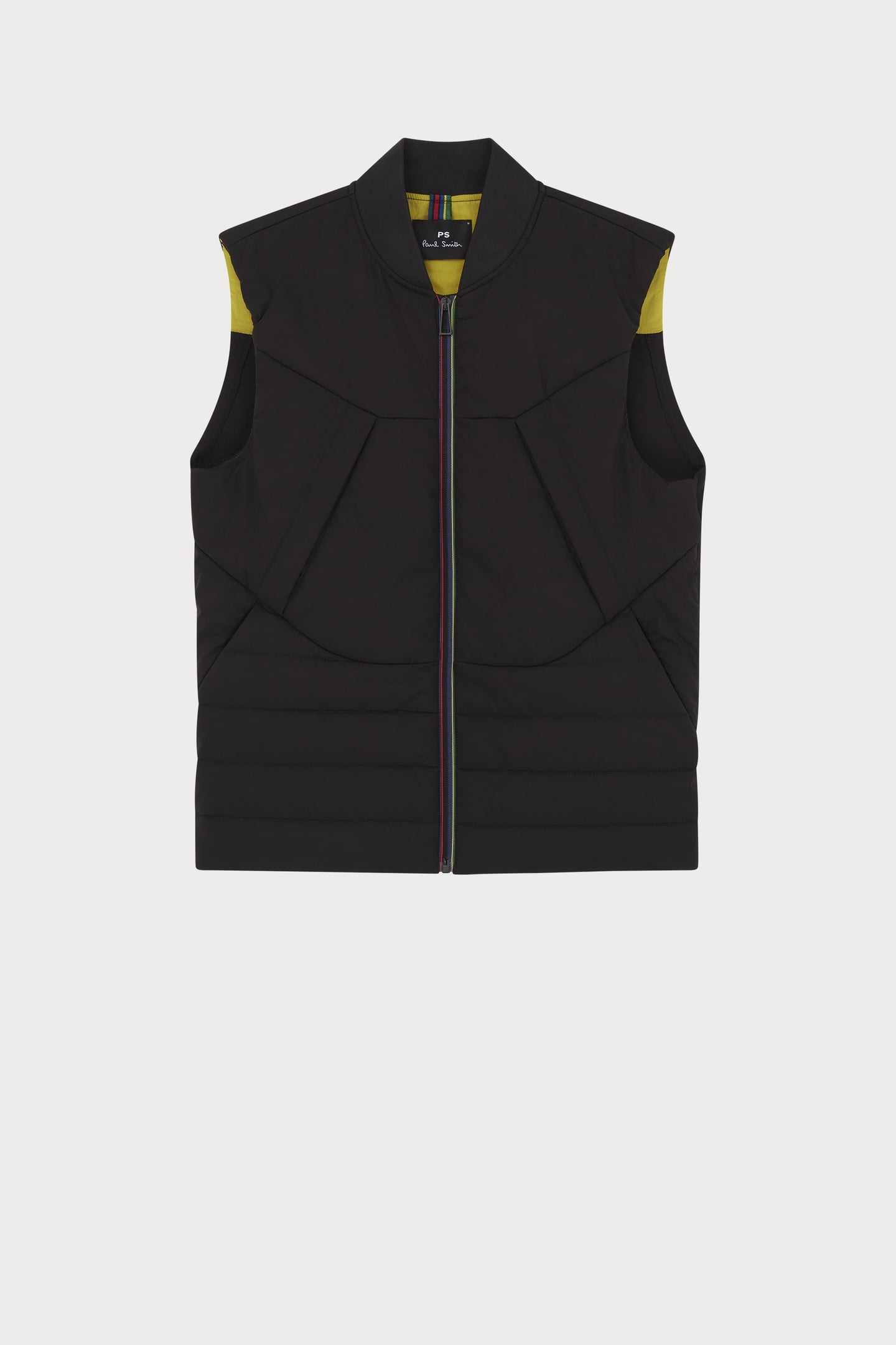MIXED MEDIA GILET BLACK 1
