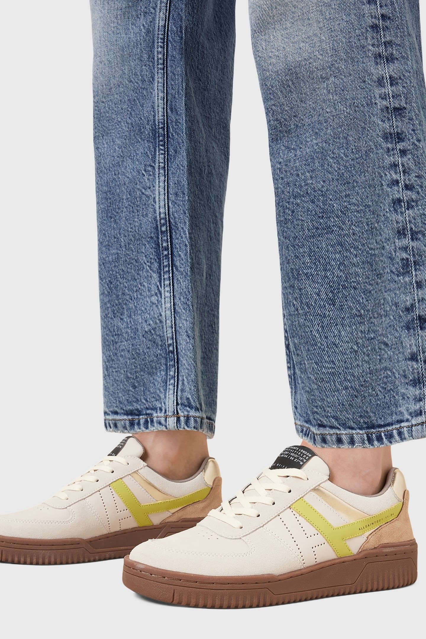 VIX SUEDE SNEAKER WHITE/BROWN/GREEN 5