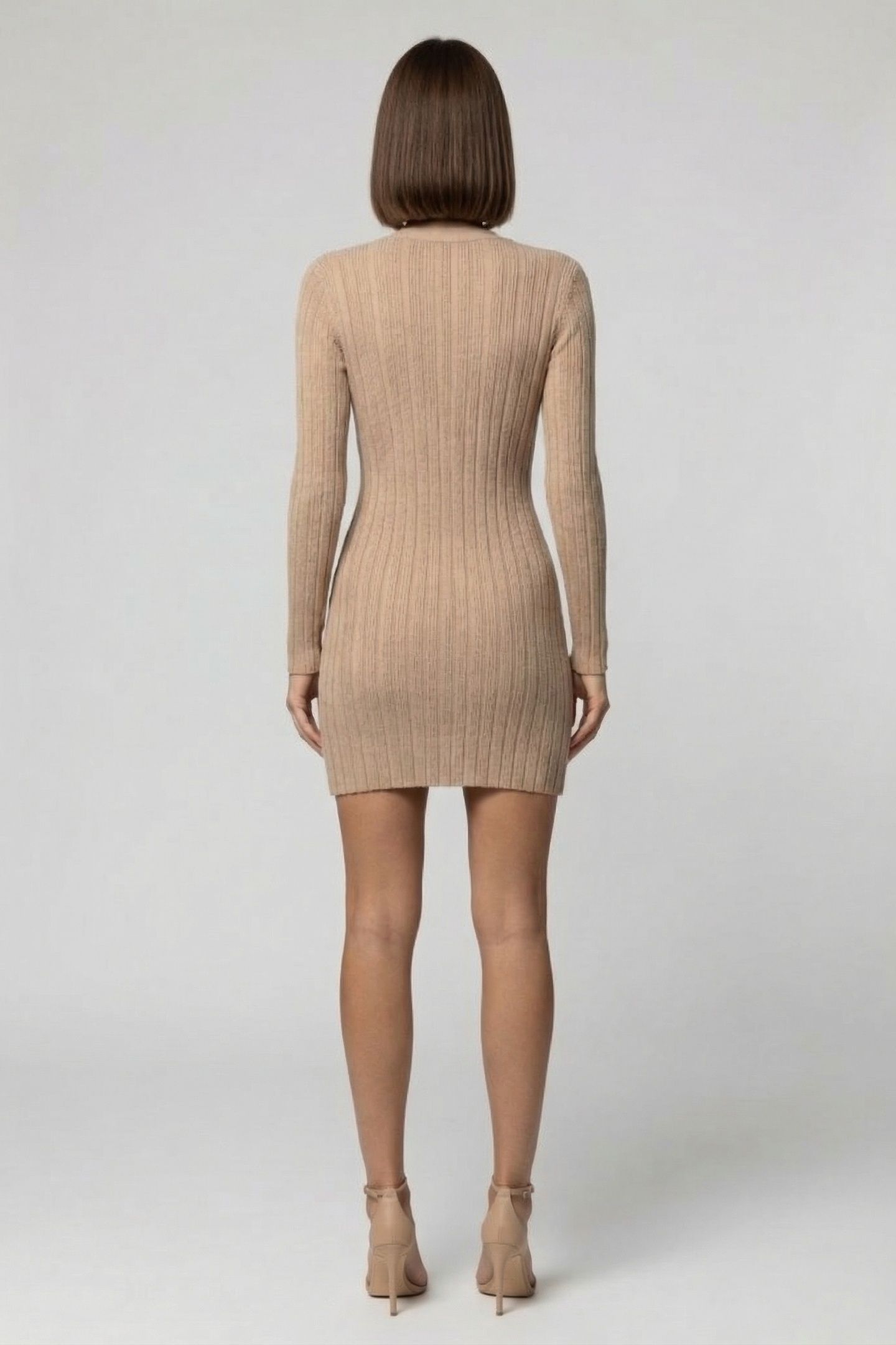 MARCIANO BY GUESS GIADA LONG CARDIGAN NATURAL ALMOND 2