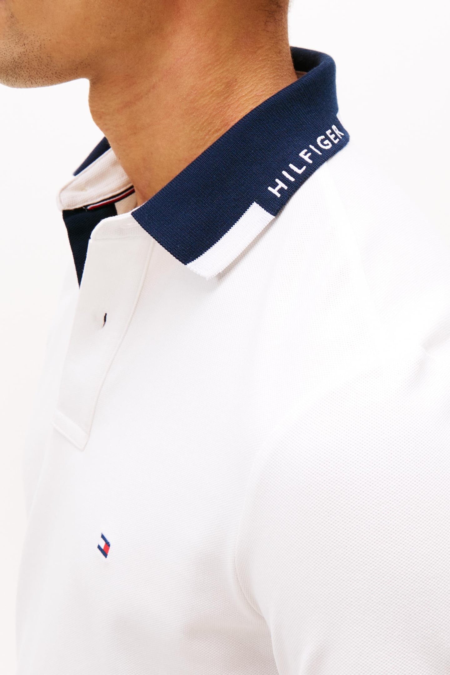 PIQUE GRAFIC COLLAR POLO ECRU 4