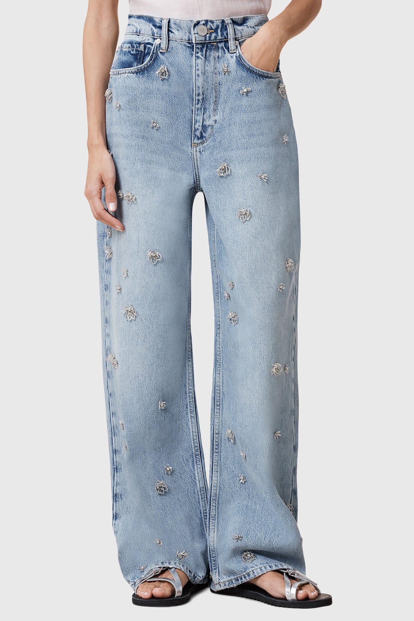 BLAKE EMB JEAN LIGHT INDIGO 1