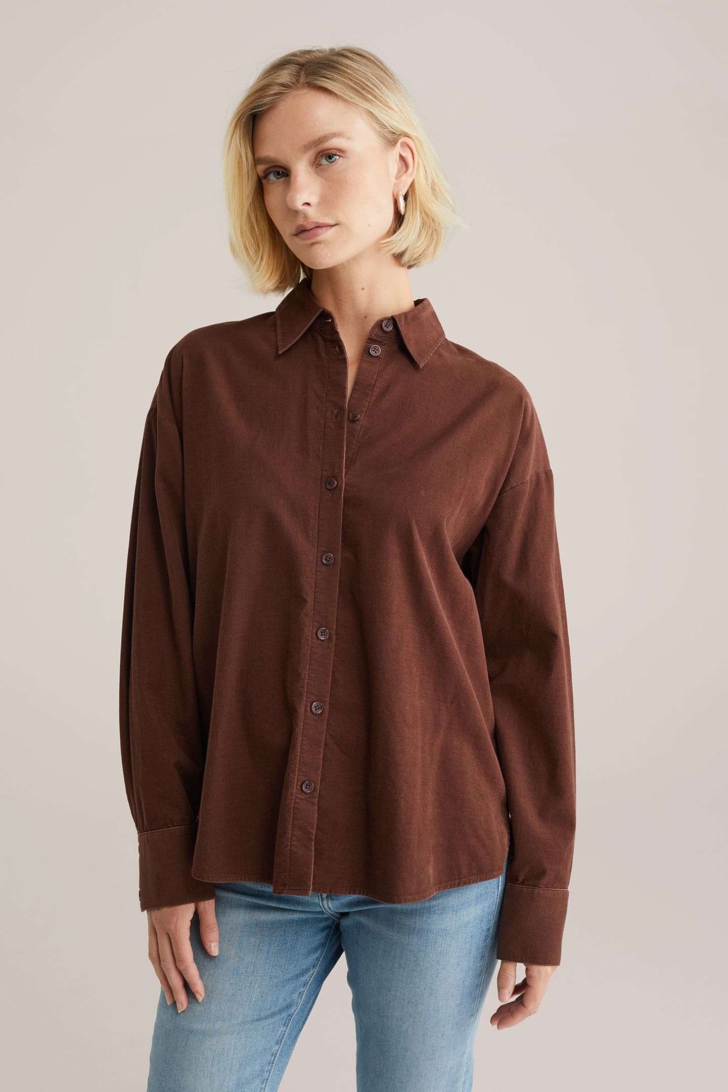 BLOUSE RUST BROWN 1