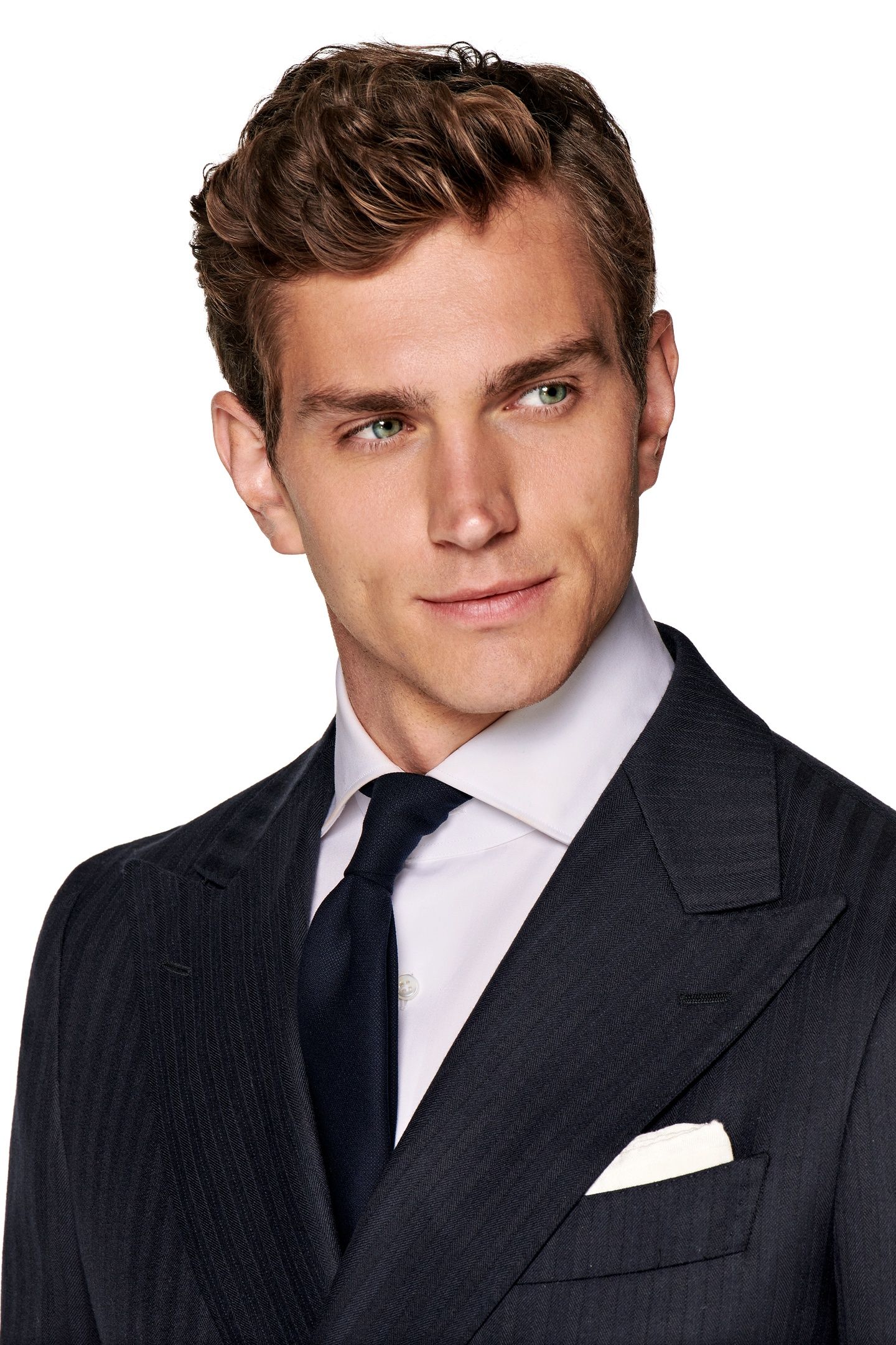 SUIT-NAVY HERRINGBONE NAVY 9