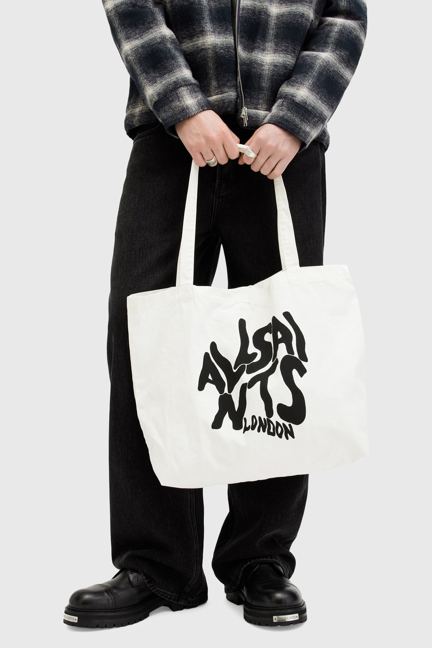 ORLANDO TOTE BAG CHALK/BLACK 1