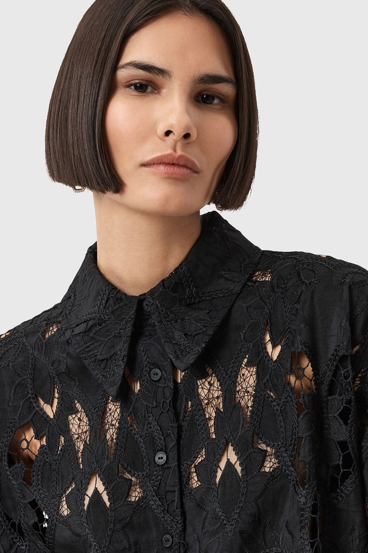 CHARLI EMB SHIRT BLACK 8