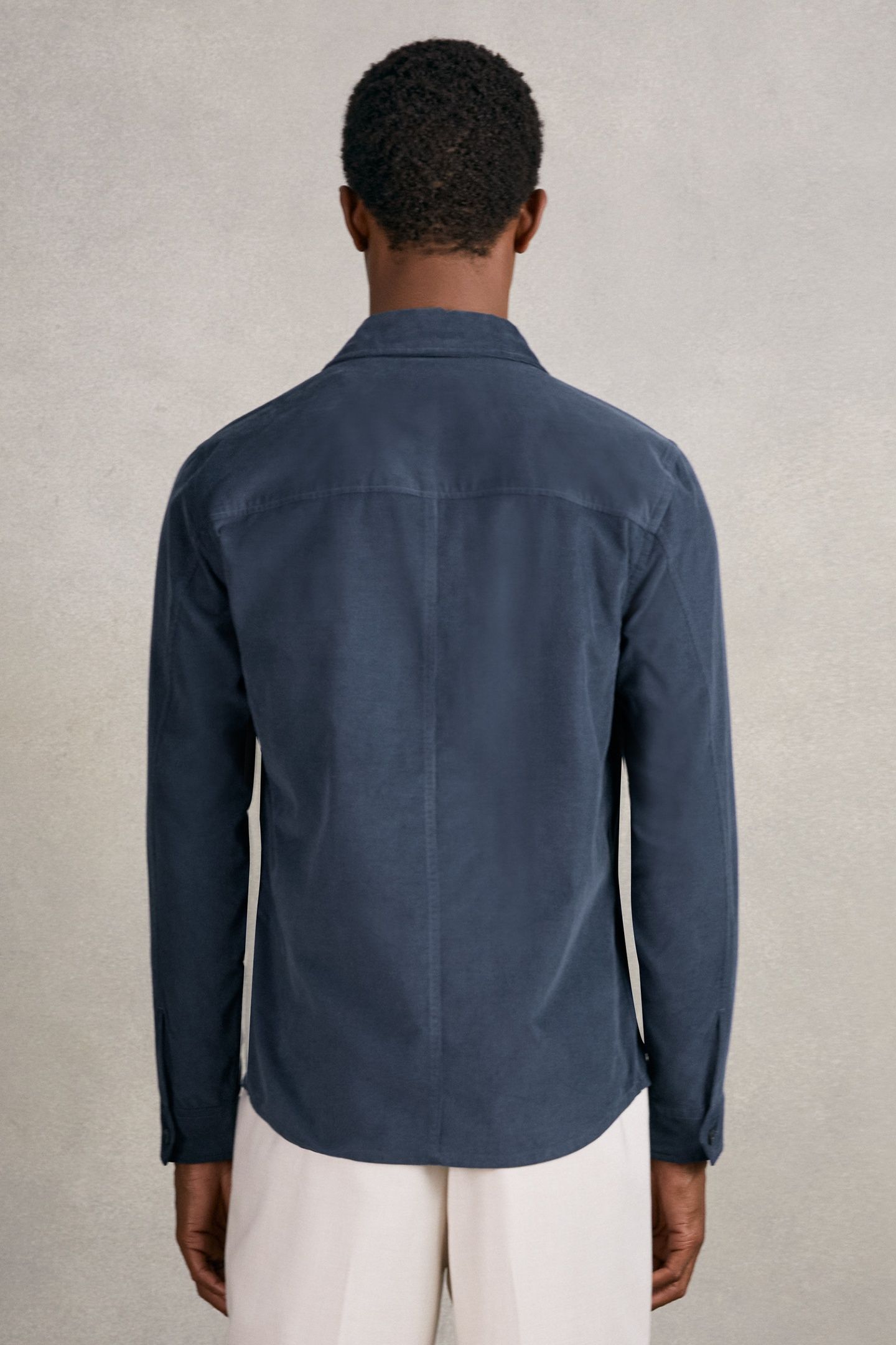 LS CORD TWIN POCKET OVERSHIRT AIRFORCE BLUE 3