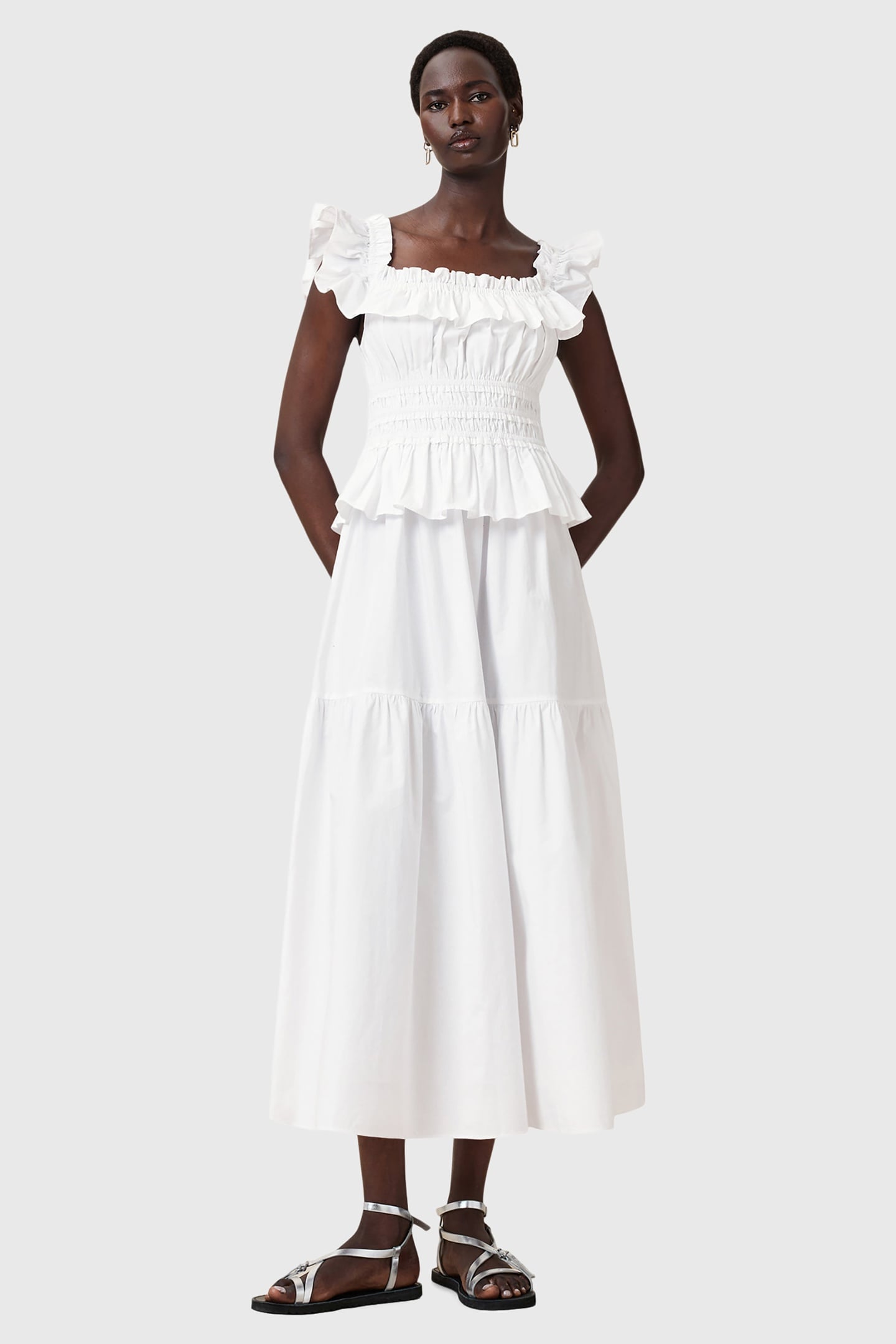 HALIA DRESS OPTIC WHITE 4