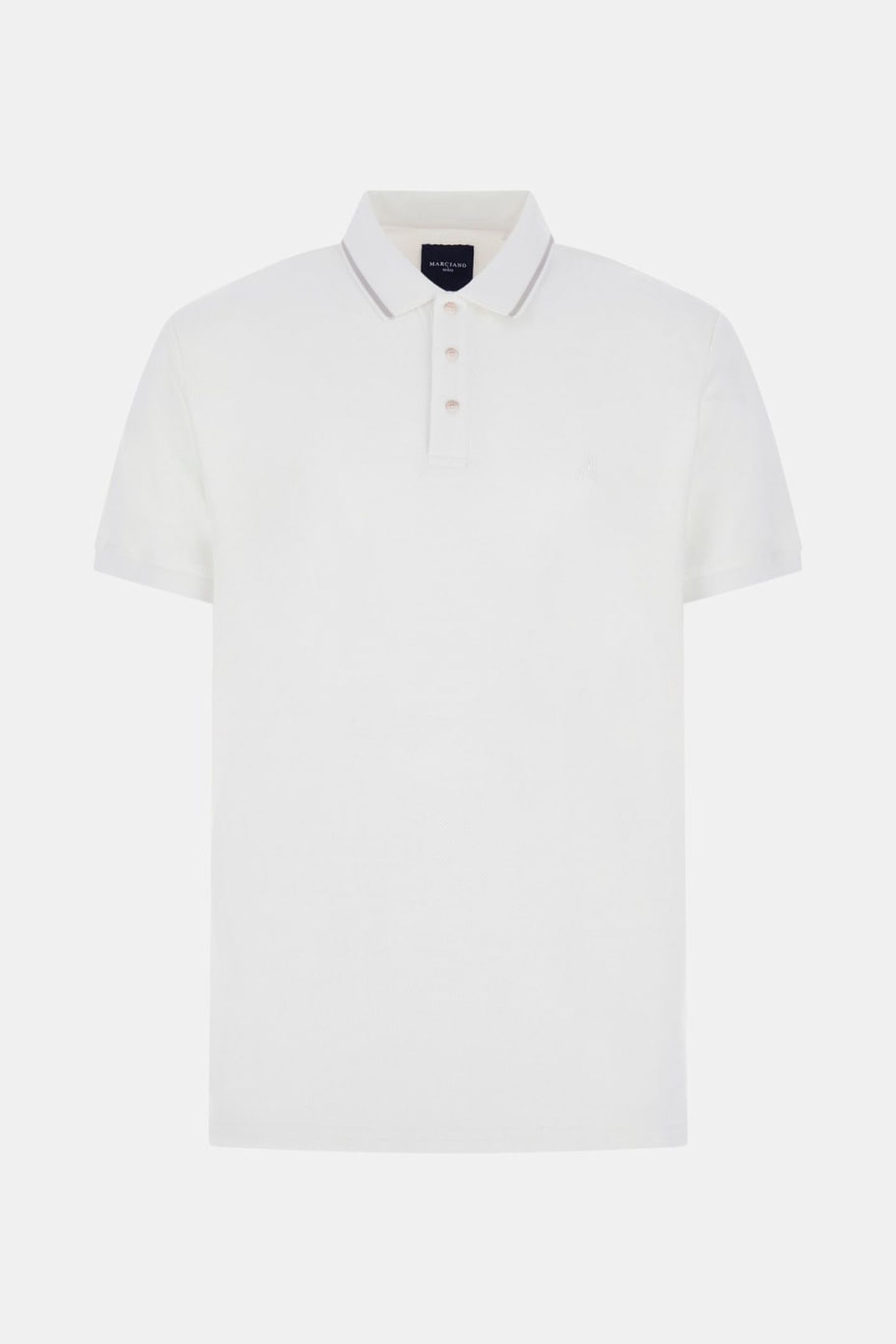 MARCIANO BY GUESS SS POLO OPEN PLACKET SPIRIT WHITE 3