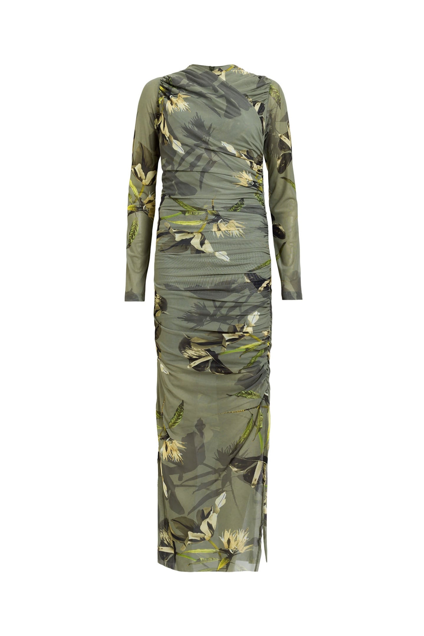 HANAKO MESH DRESS EMERGE OLIVE GREEN 6