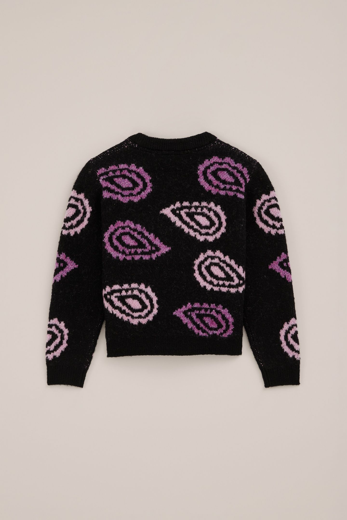 KNITTED PULLOVER DARK PURPLE 4