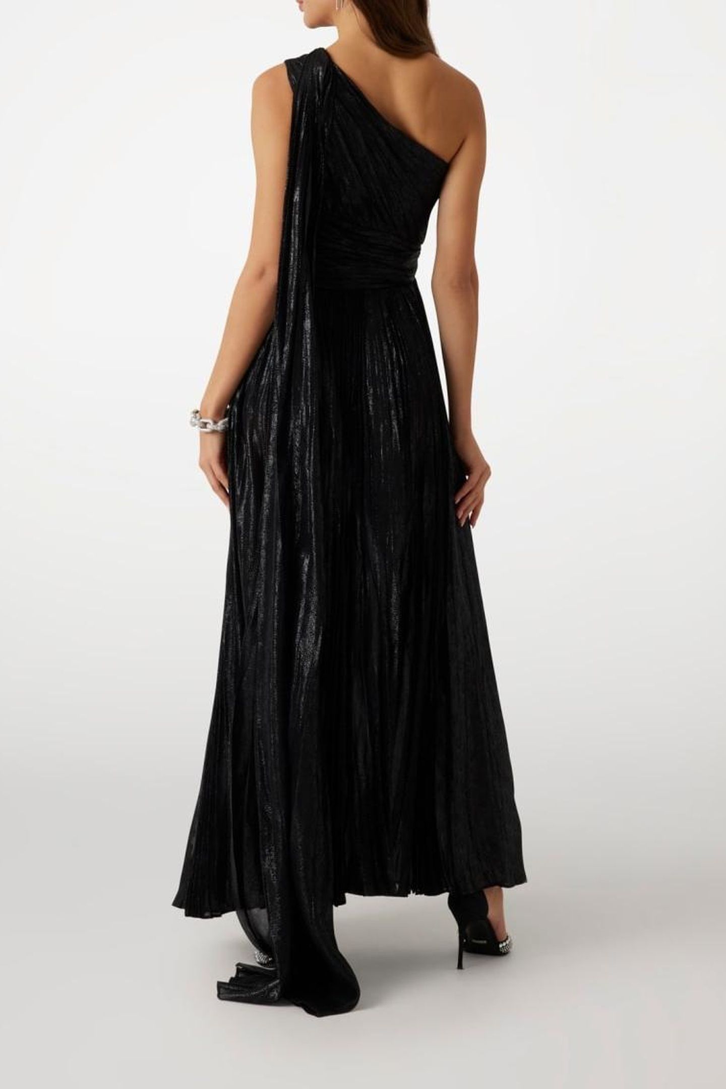 MARCIANO BY GUESS STEPHANY GOWN SHINY BLACK FOIL 2