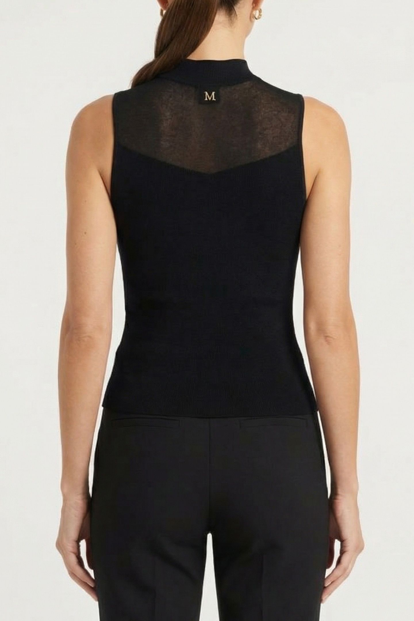 MARCIANO BY GUESS BESSIE MOCK NECK SL SWEATER JET BLACK 2