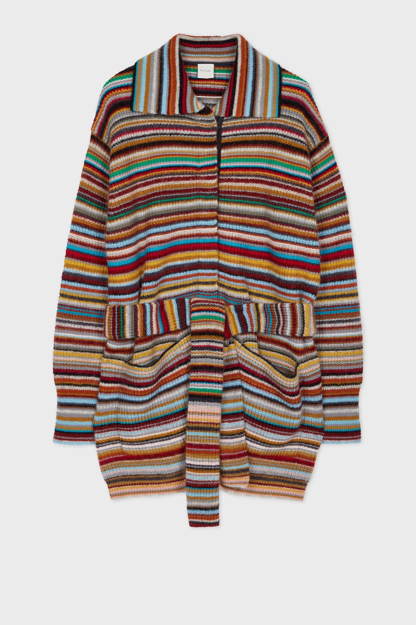 KNITTED MAXI CARDIGAN MULTI COLOURED 3