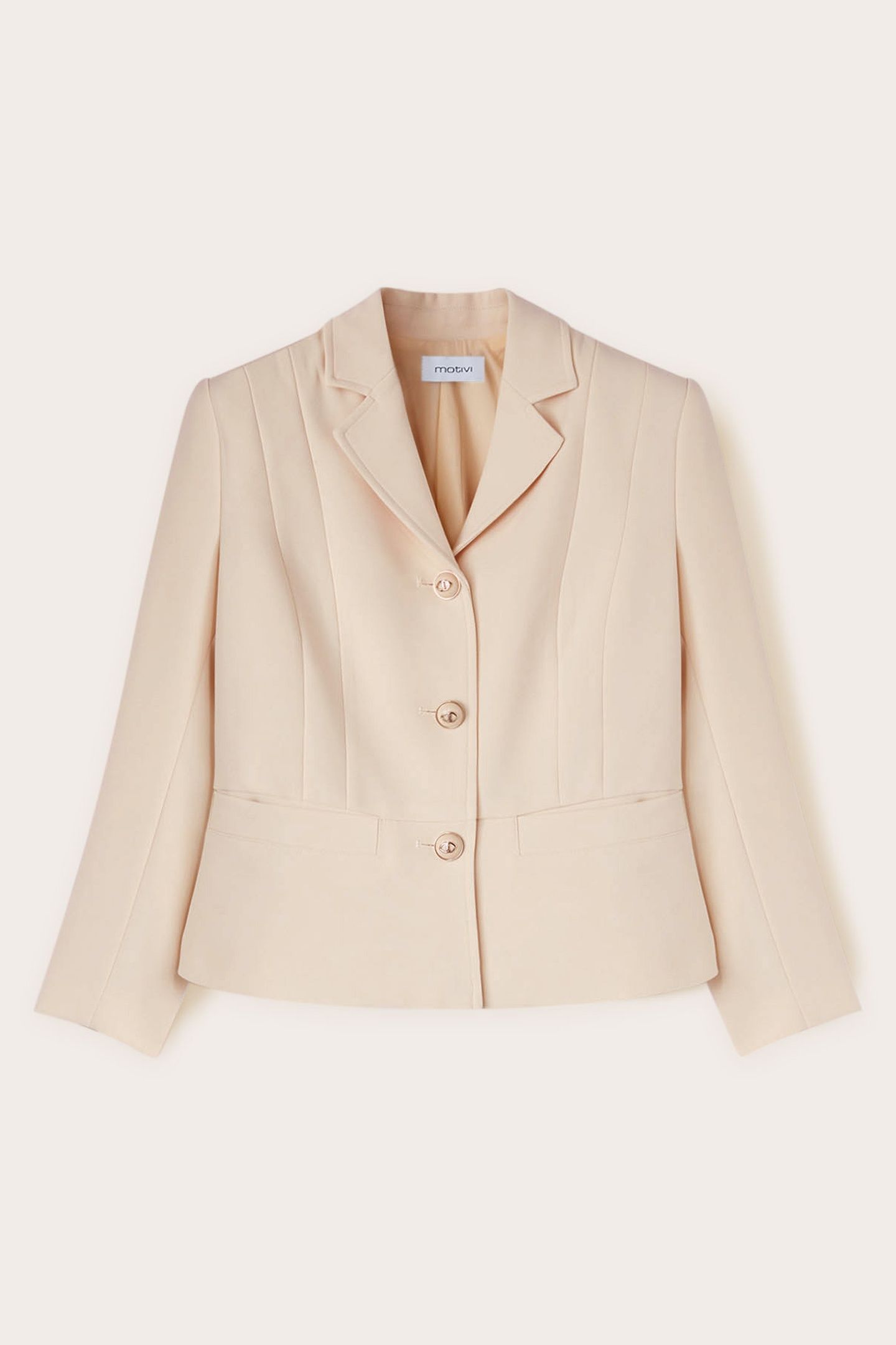 SHORT BLAZER JACKET BEIGE 4