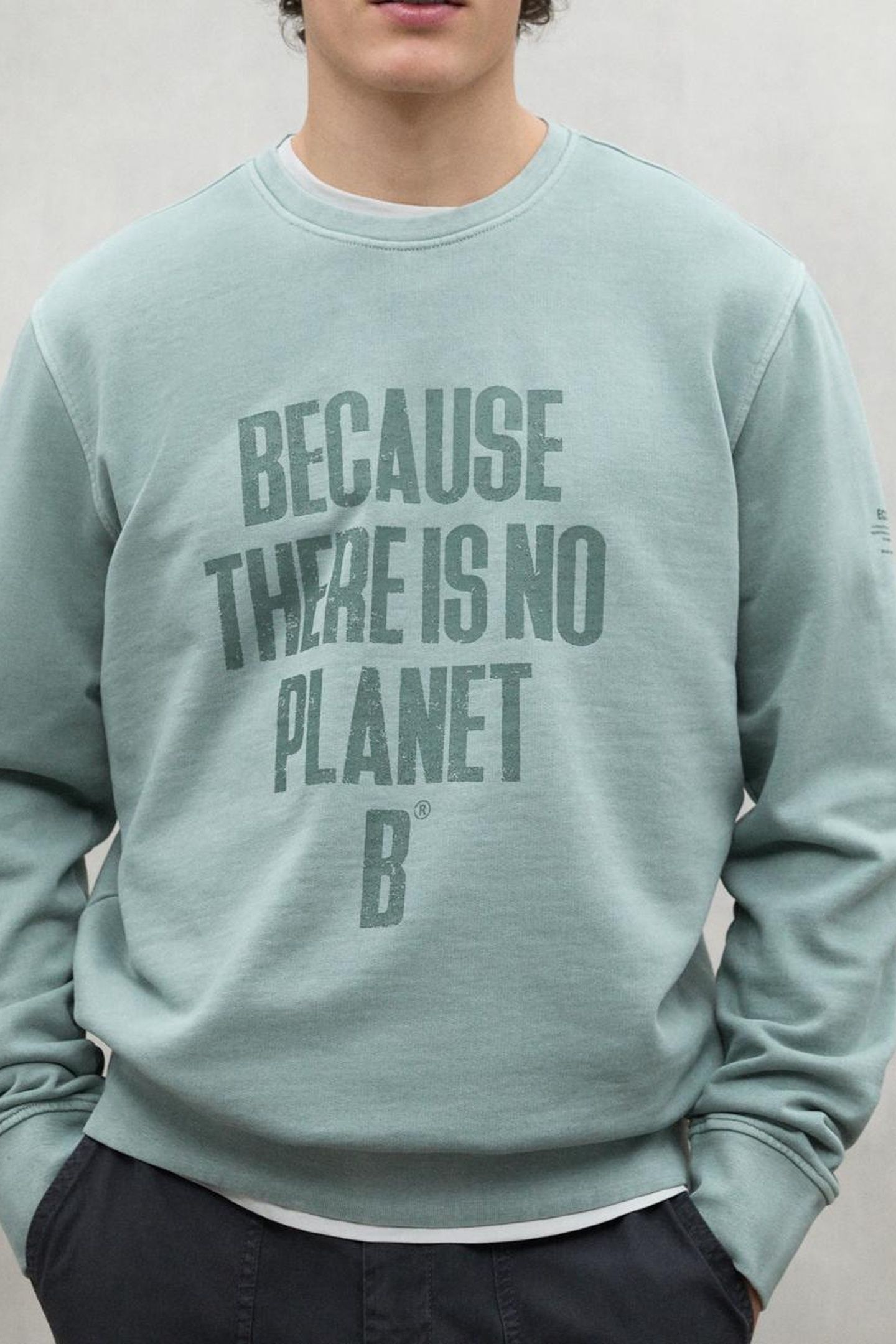 BARDERAALF SWEATSHIRT WASHED GREEN 1