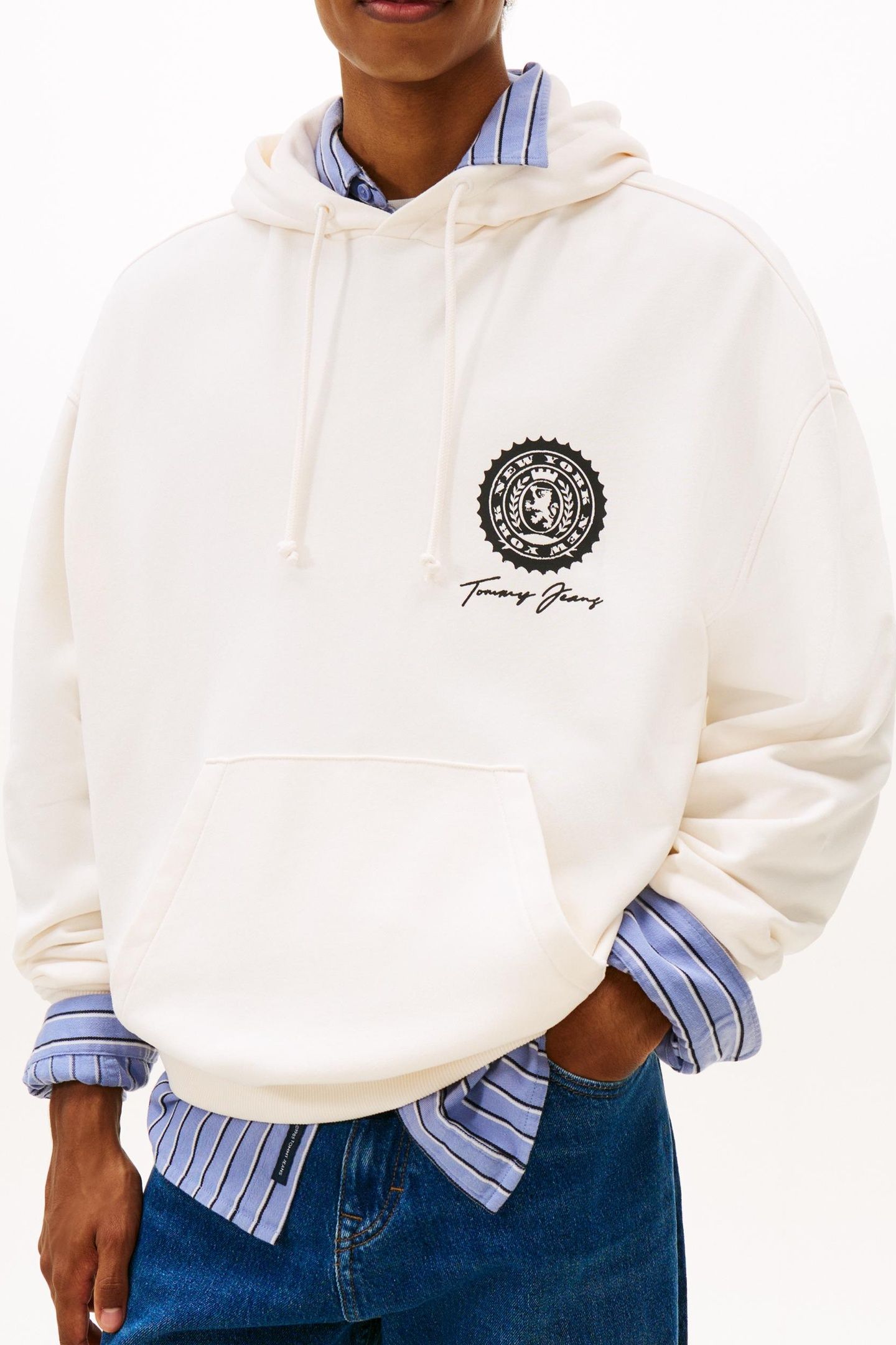 90S DOLLAR GRAPHIC HOODIE ANCIENT WHITE 3
