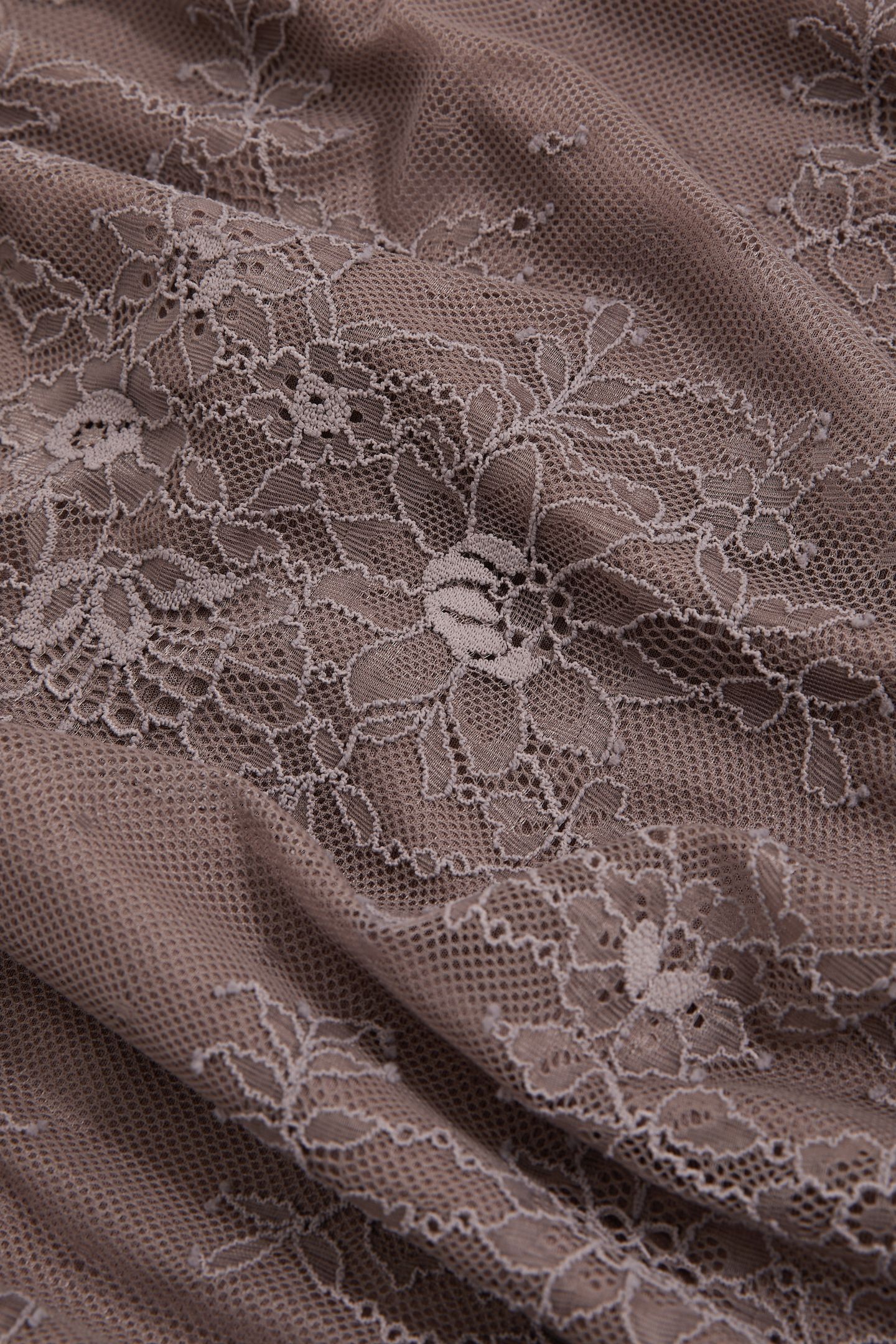 LACE SKIRT TAUPE BROWN 6