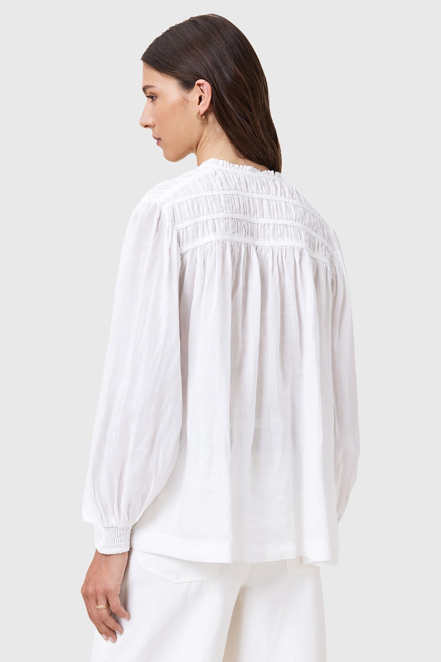 ETTI LINEN SHIRT OPTIC WHITE 5