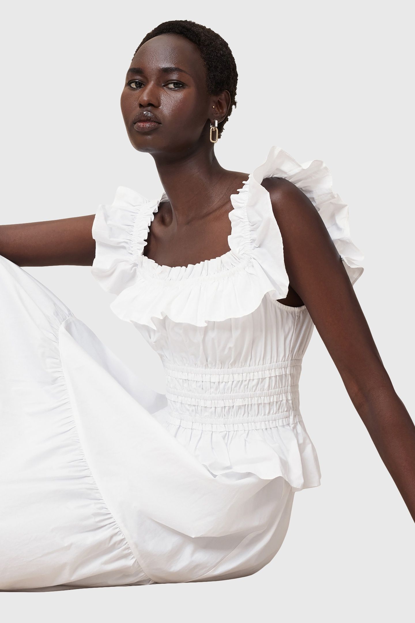 HALIA DRESS OPTIC WHITE 2