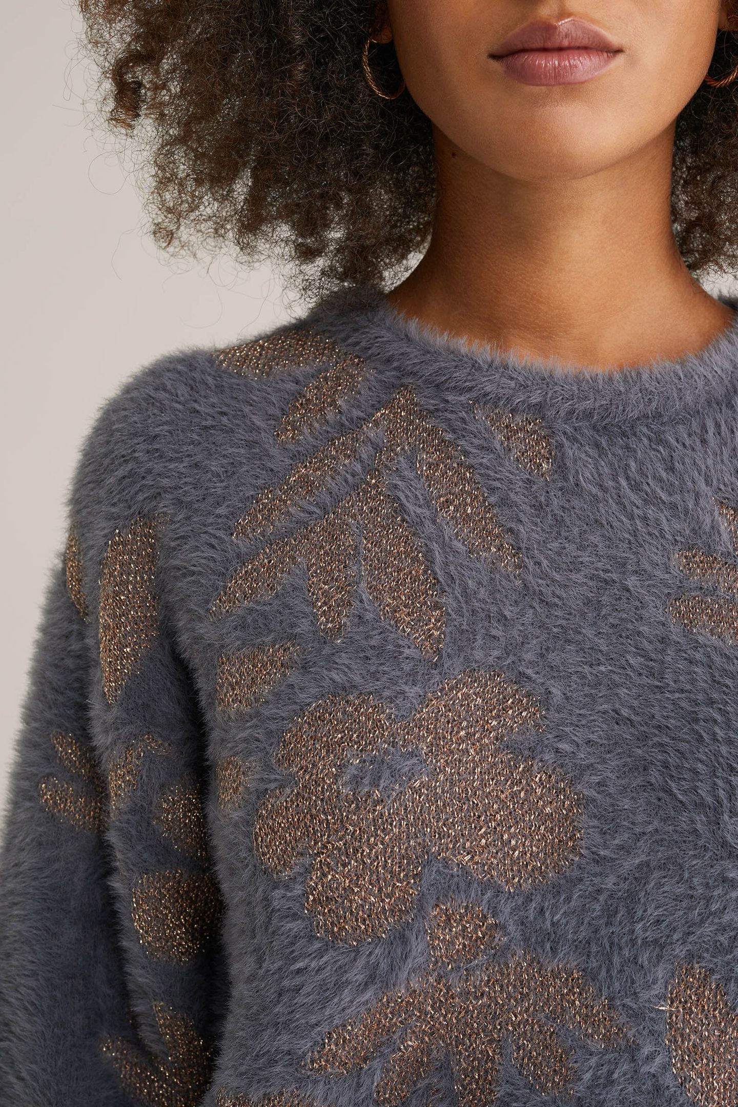 KNITTED PULLOVER GREYISH BLUE 5