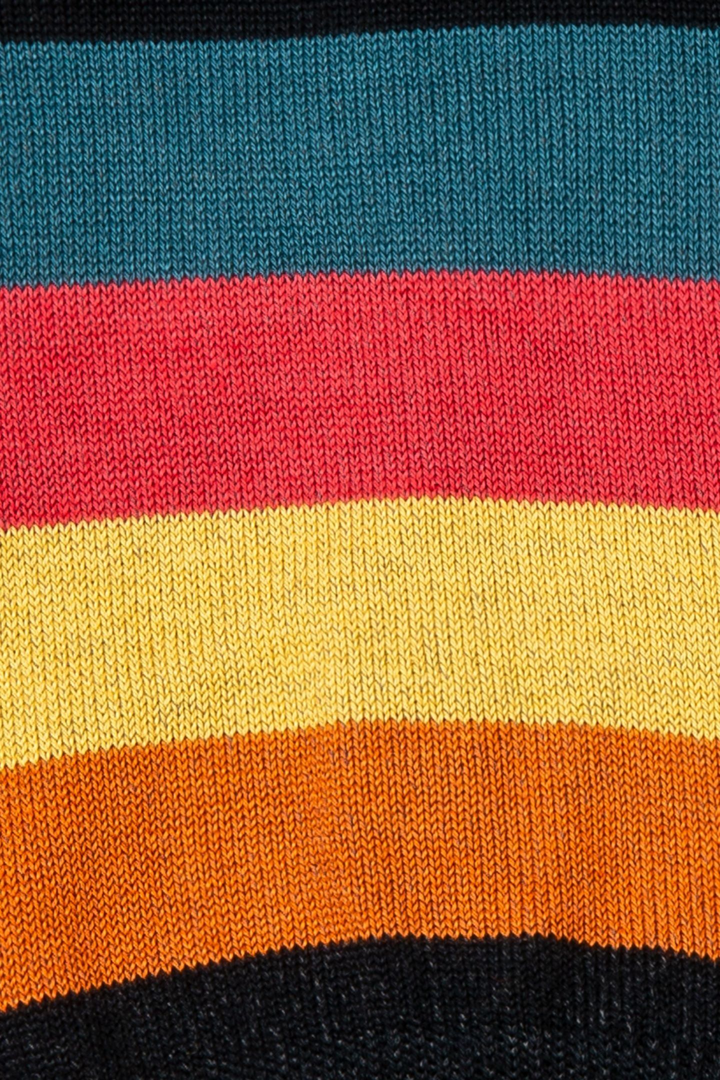 SOCK NO SHOW STRIPE PETROL GREEN 4
