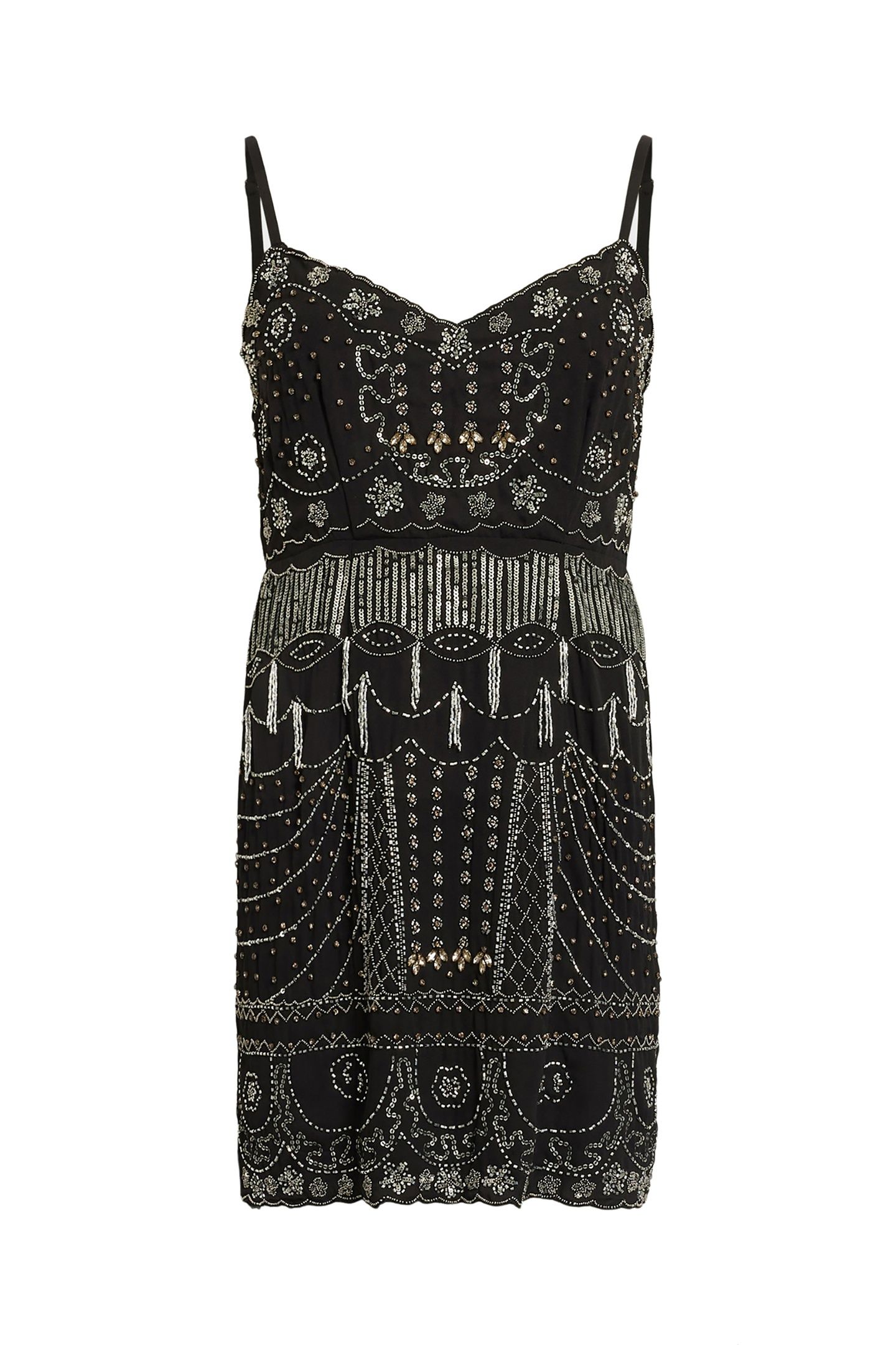 KHLOE EMB DRESS BLACK 4