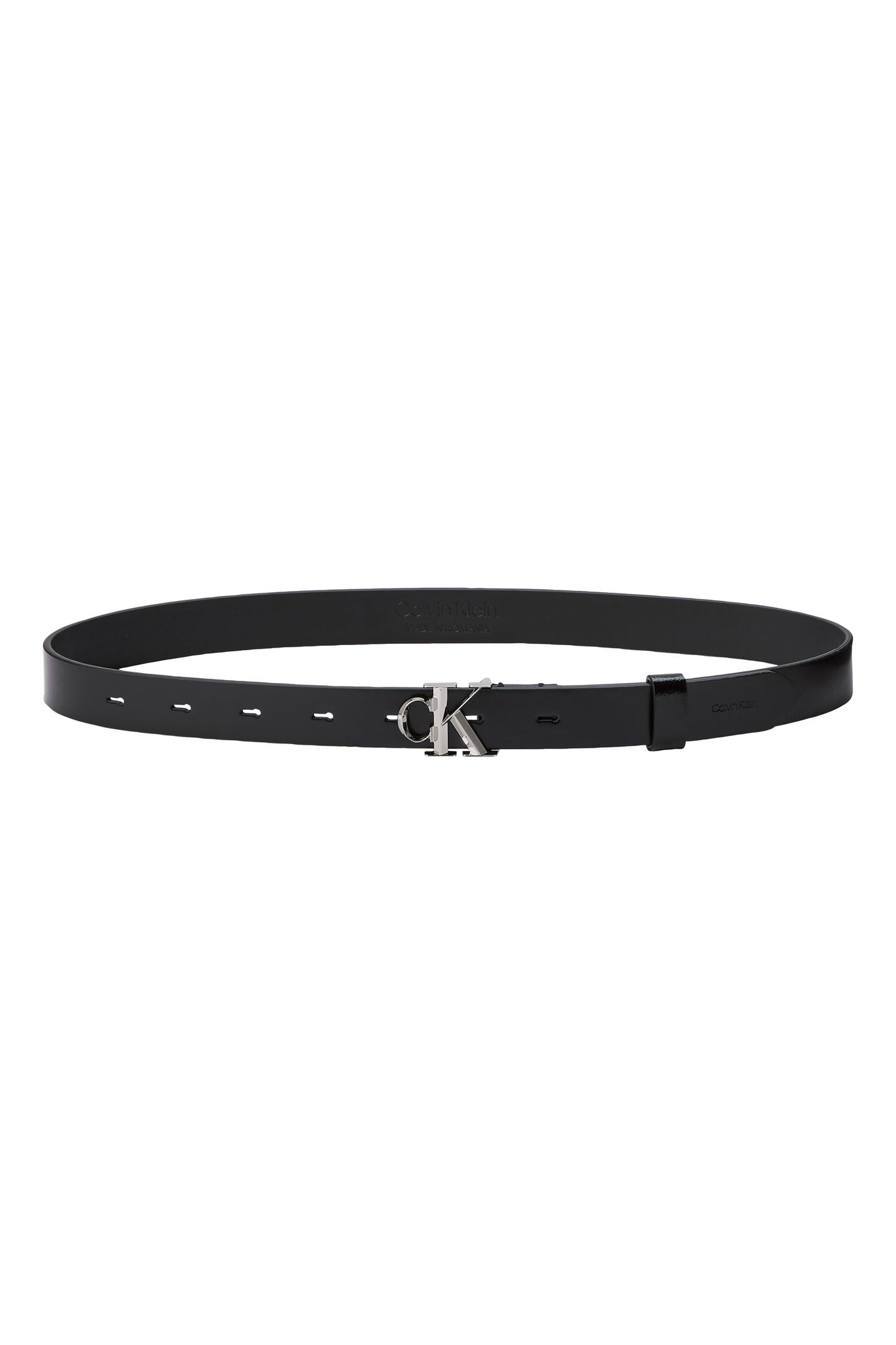 FACET BUCKLE SHINY STRAP BLACK/SHINY NICKEL 2