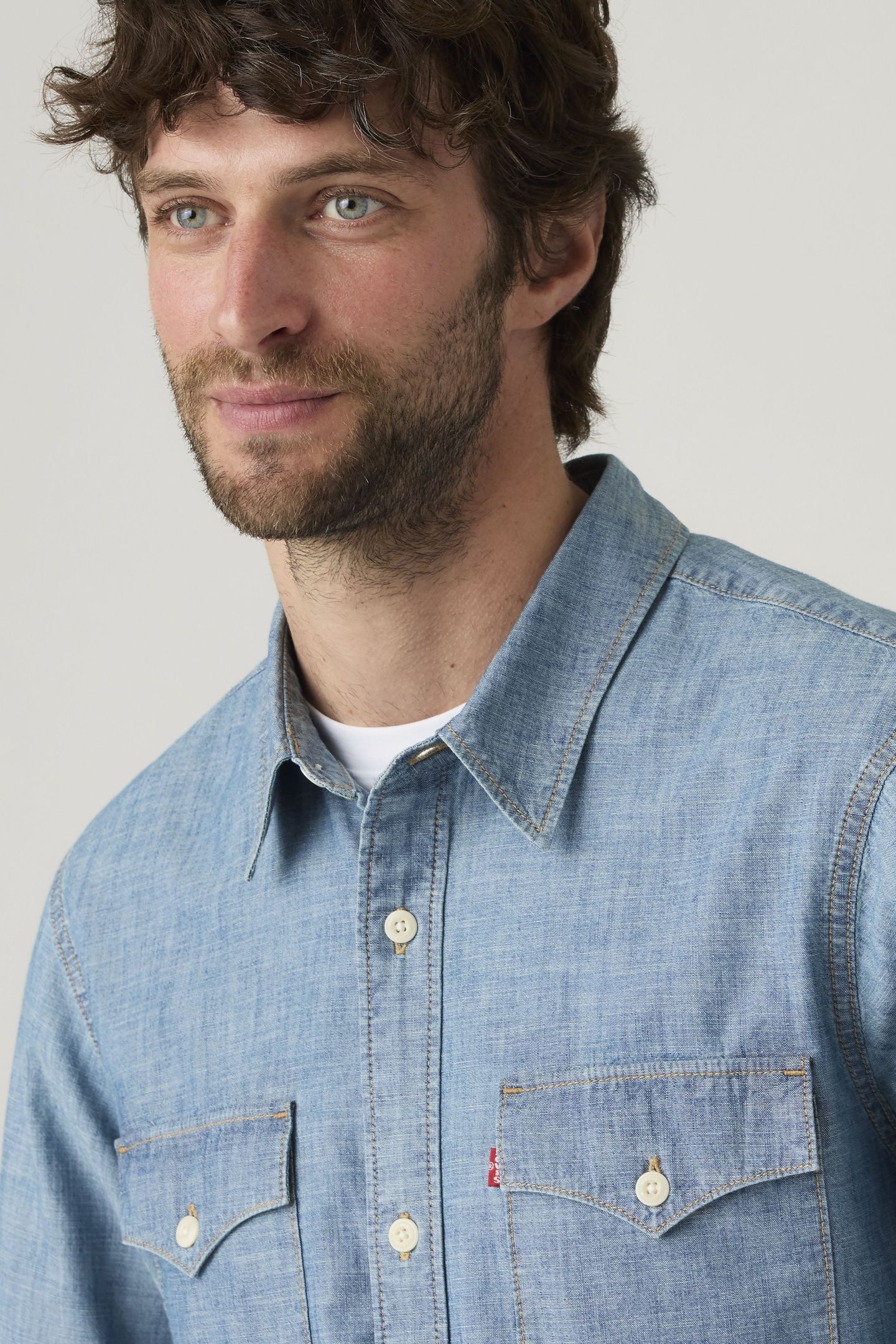 RELAXED WESTERN SHIRT BLUE 5
