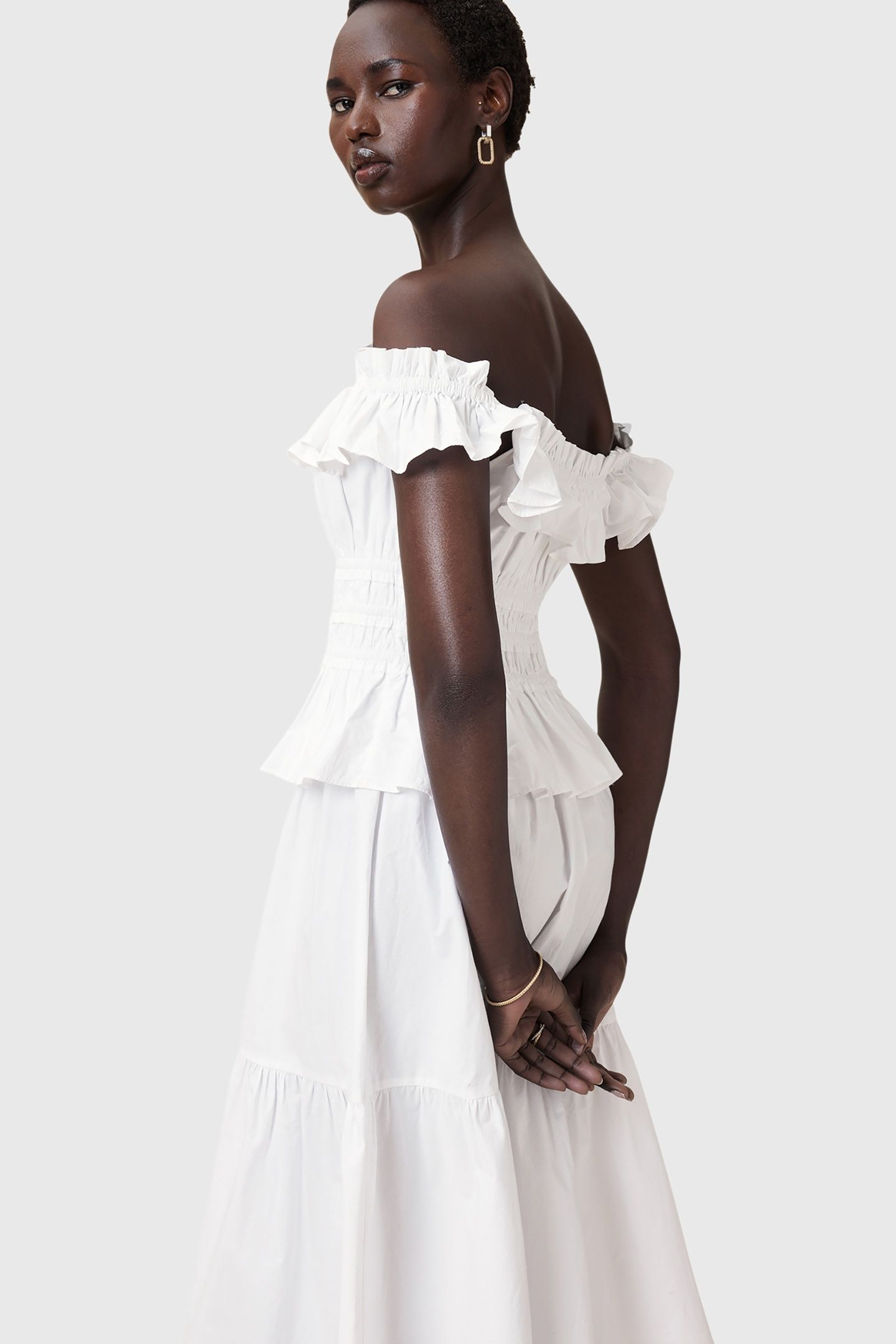 HALIA DRESS OPTIC WHITE 5