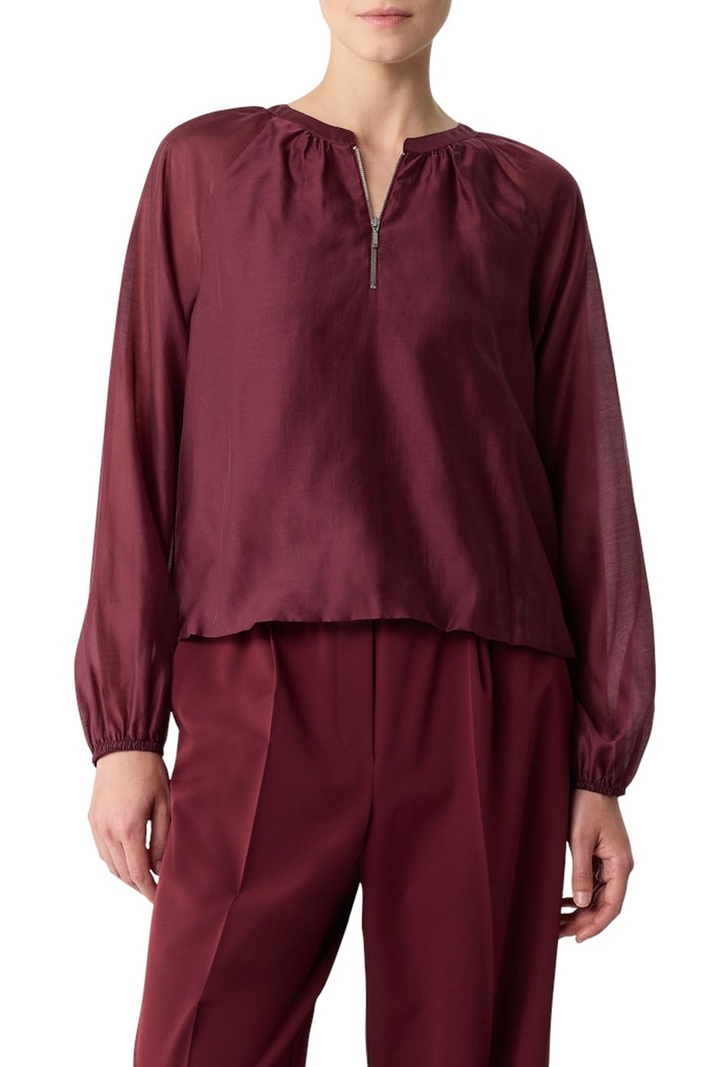 COMMA BLOUSES BURGUNDY 1