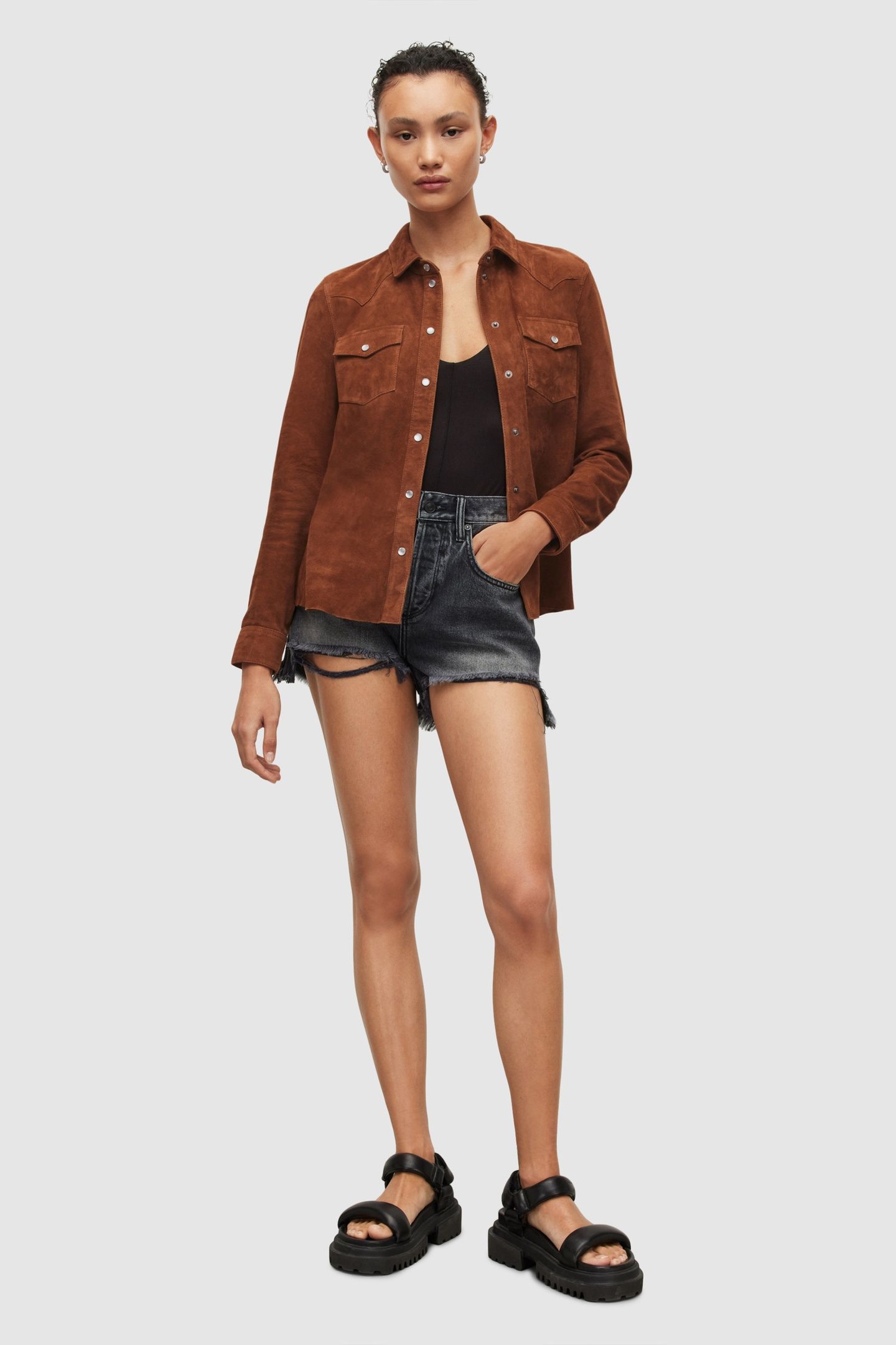 STANWAY SUEDE BEAD S TAN BROWN 3