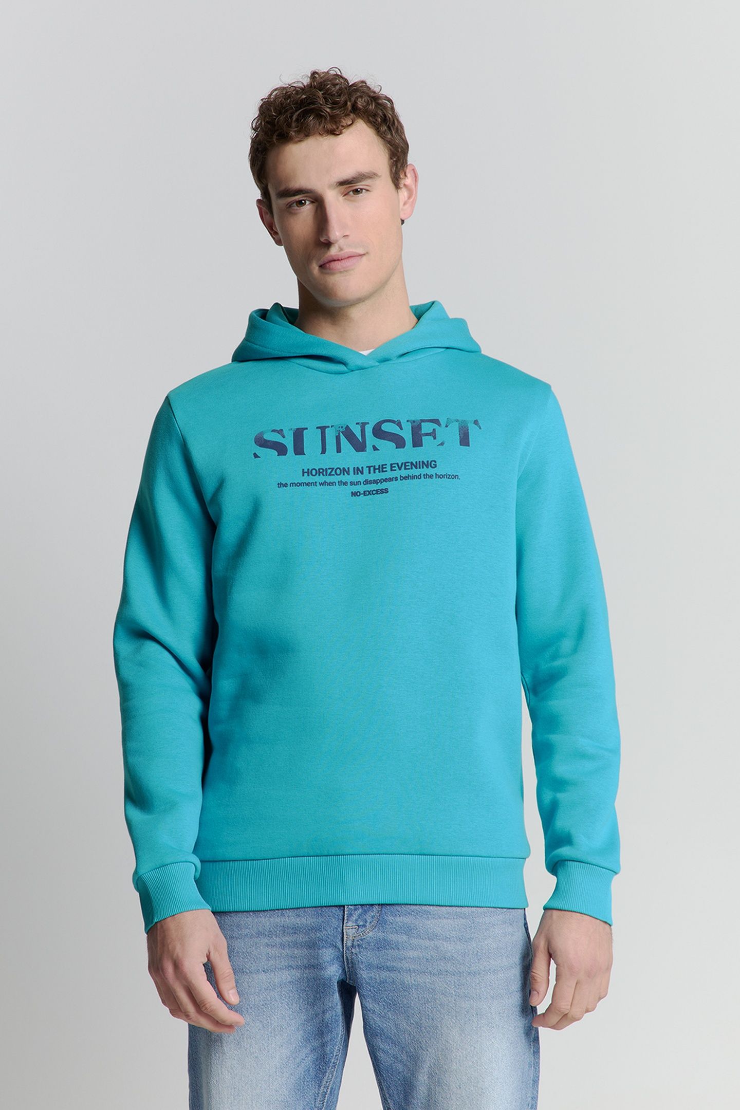 SWEATER HOODED SEABLUE 1