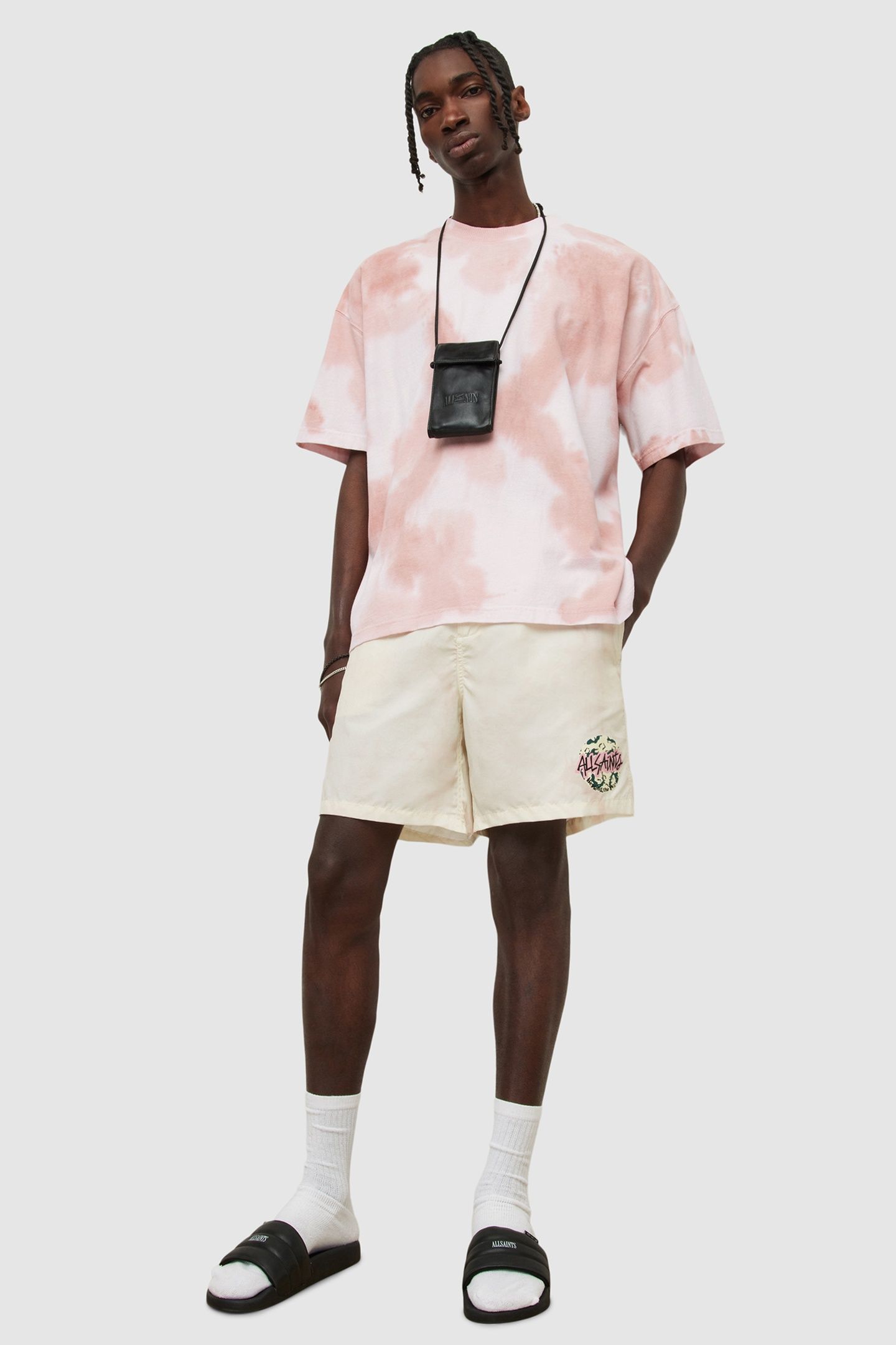 SHREDDER SWIMSHORT COASTAL WHITE/PINK 1