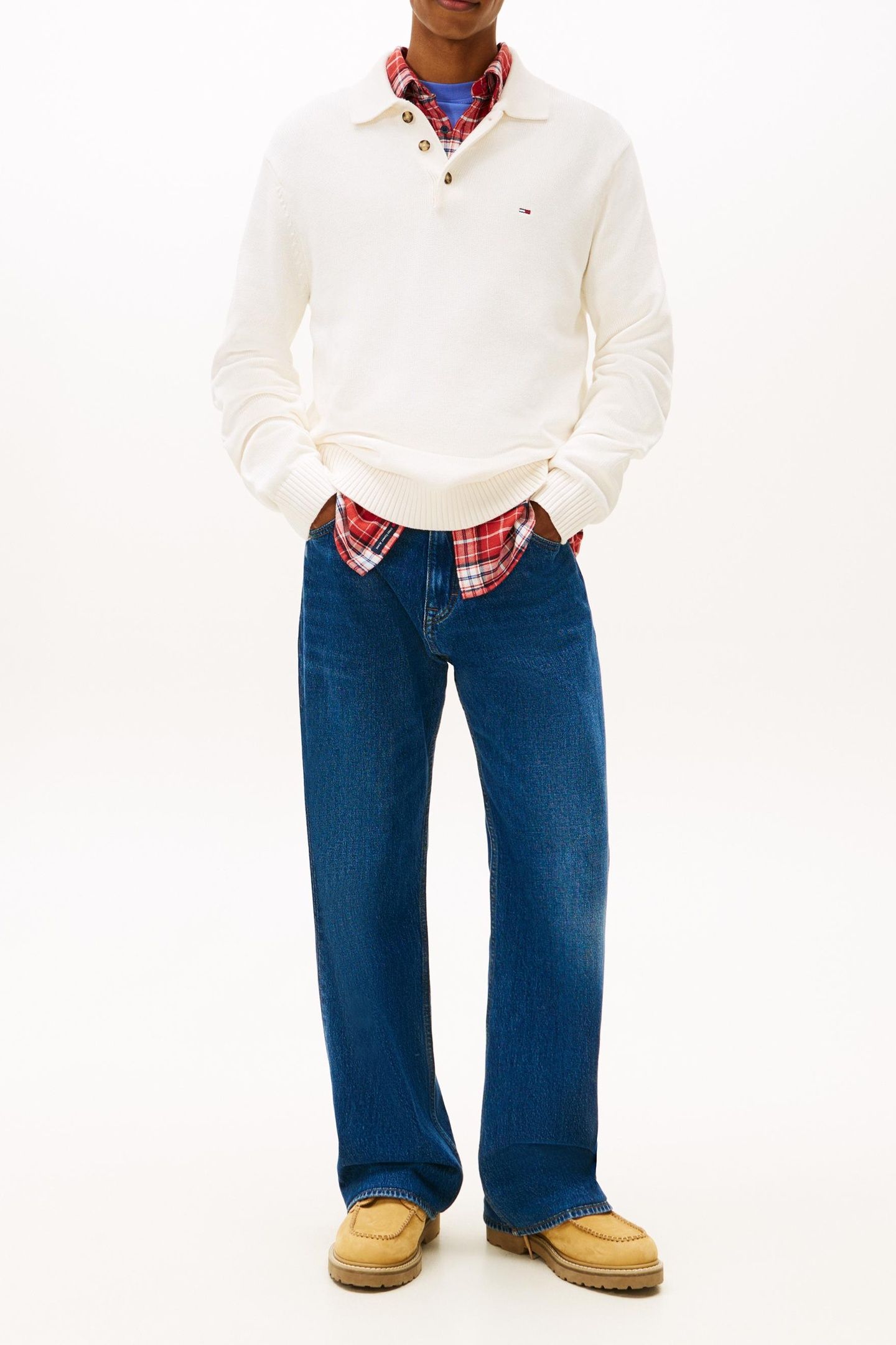 SLIM ESSENTIAL PULLOVER SWEATER ANCIENT WHITE 2